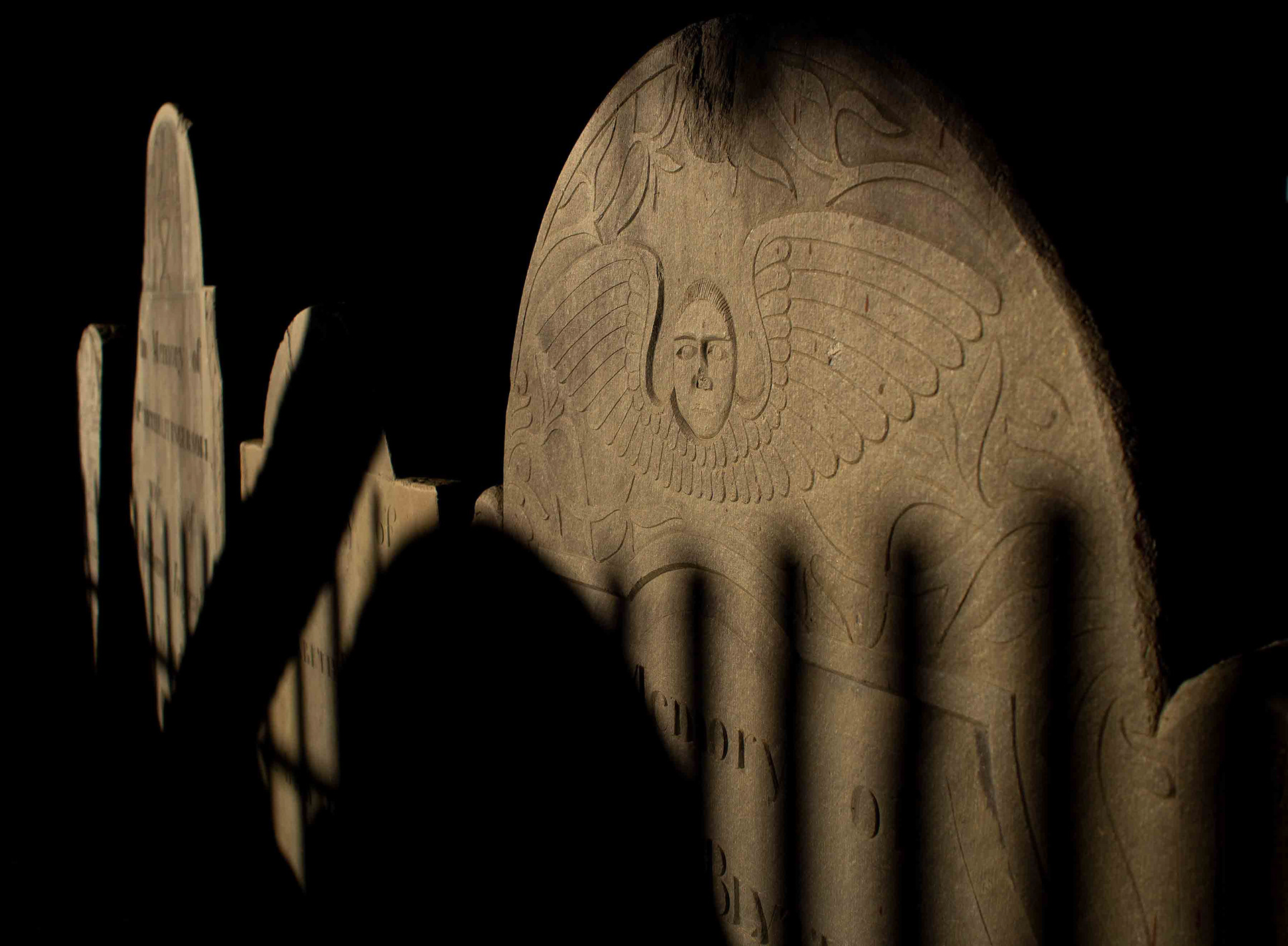 Gravestones in Salem, MA.