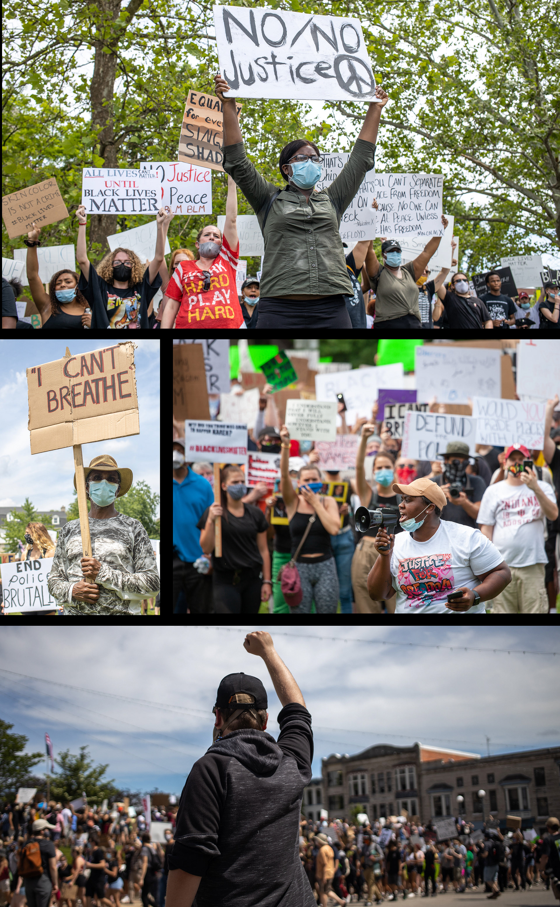 Protest and march against police brutality.
