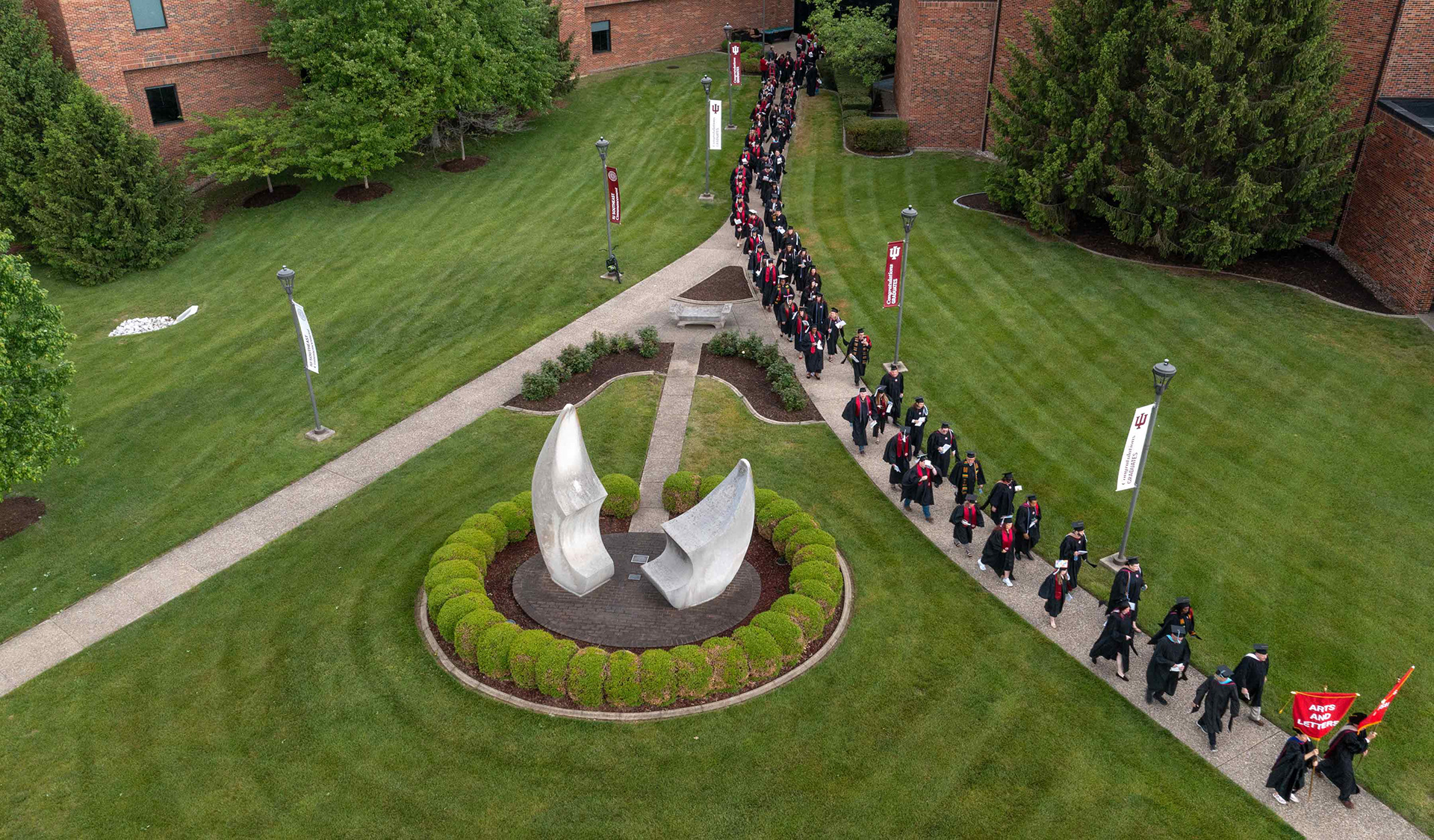 IU Southeast commencement processional.
