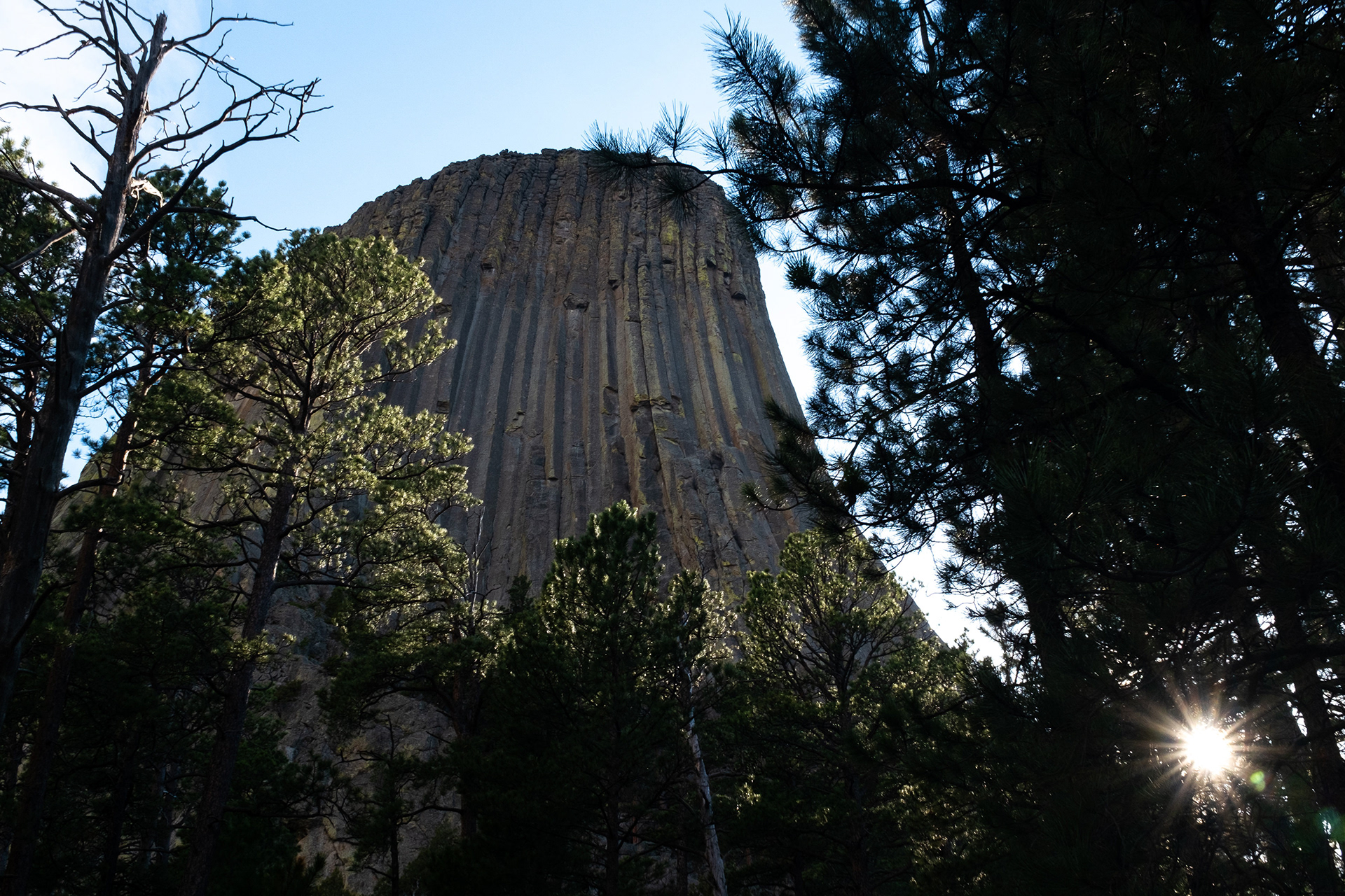 Sunset at Devil's Tower, WY.