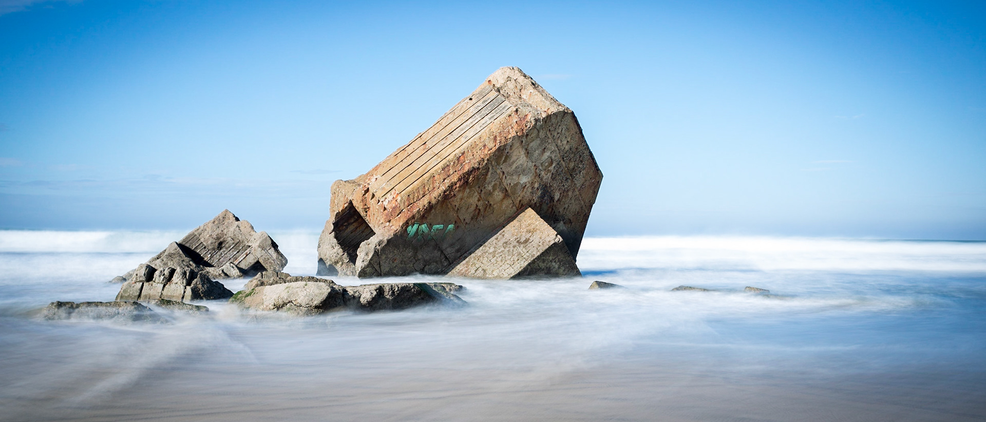 Landes, Novembre 2018 : Capbreton, blockhaus sur la plage de la Savane.