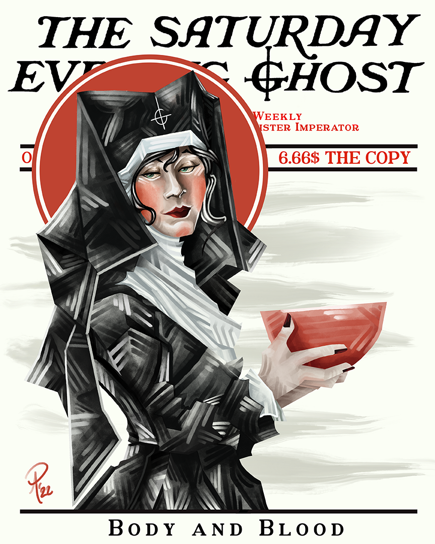 2022 Ghost Fanart / JC Leyendecker Homage