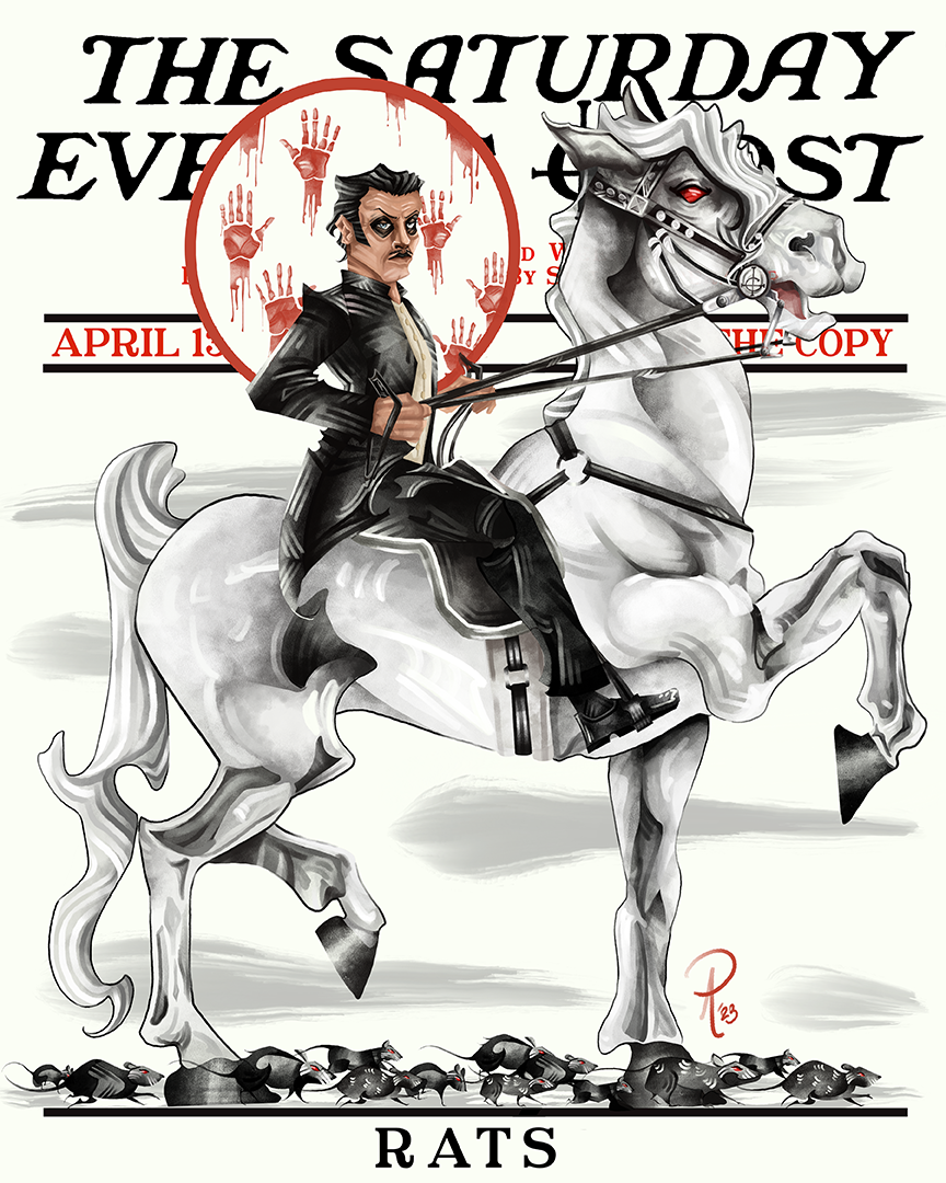 2023 Ghost Fanart / JC Leyendecker Homage