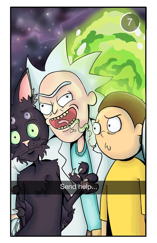2019 Rick and Morty // Nightmind Fanart
