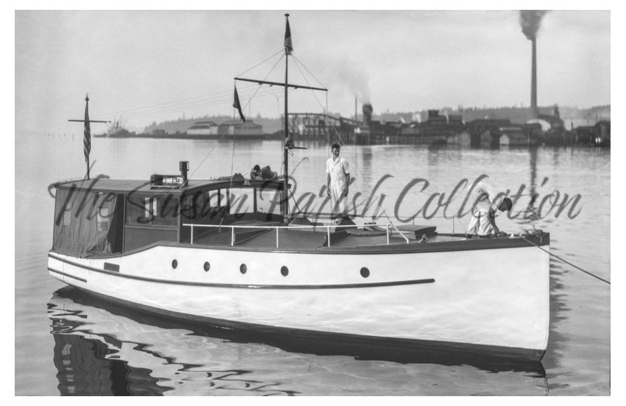 SCHMIDT'S YACHT 'WINIFRED' PREPARING FOR CAPITOL TO CAPITOL RACE