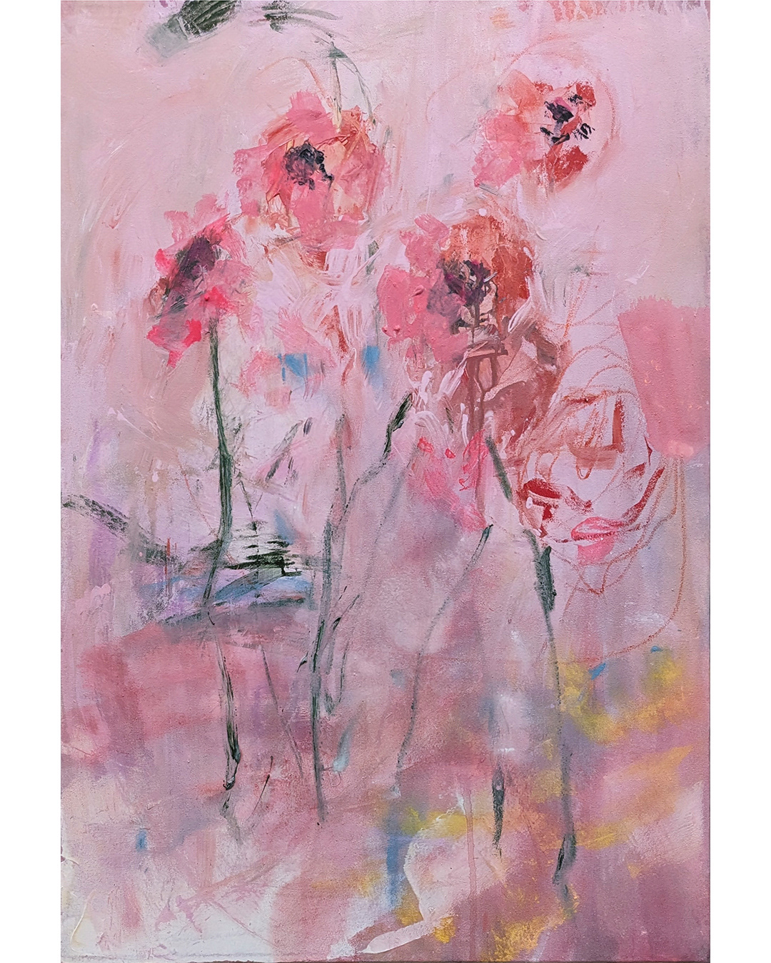 Wild Poppy  |  24"x36"x .8"  | $500.00