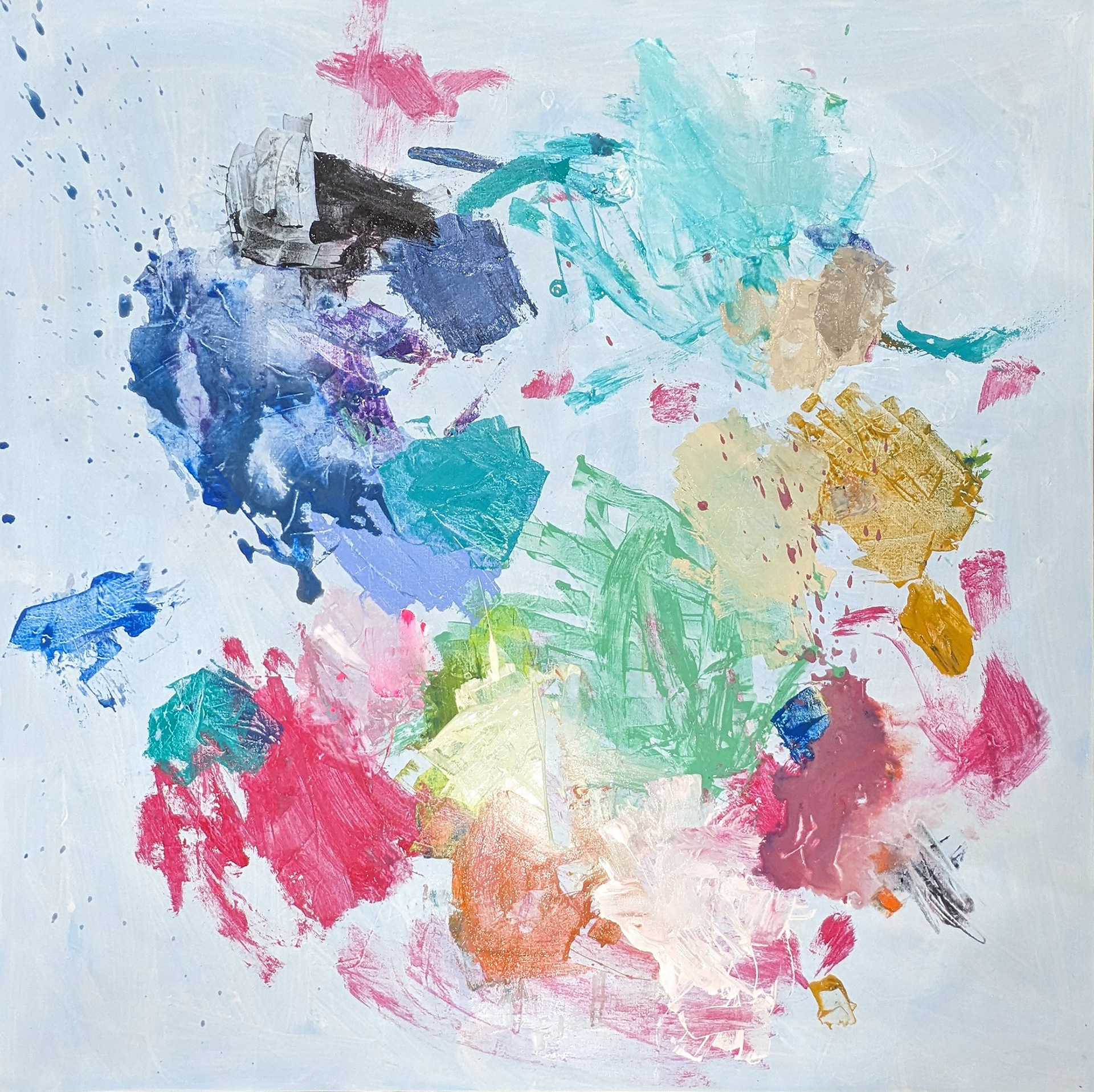 Rock Candy  | 36x36x.8" | acrylic canvas | $1800.00