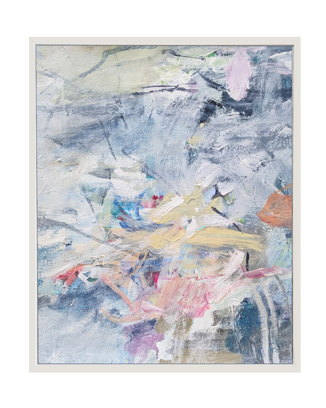 Waterlily no3|  23"x28"x1"  | acrylic flat canvas-framed | $1200.00