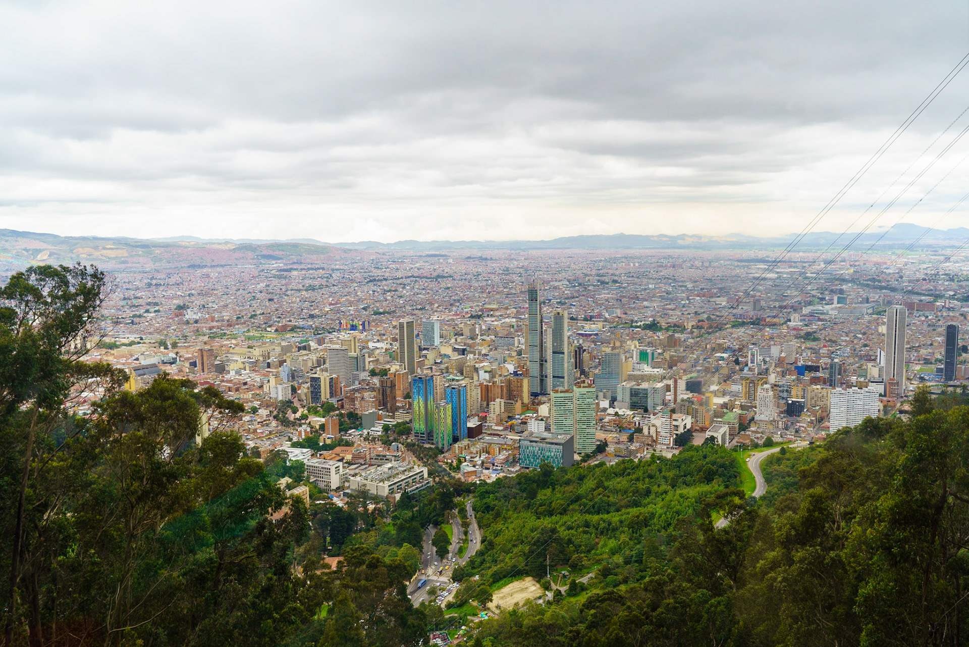 View of Bogotá from Monserrate