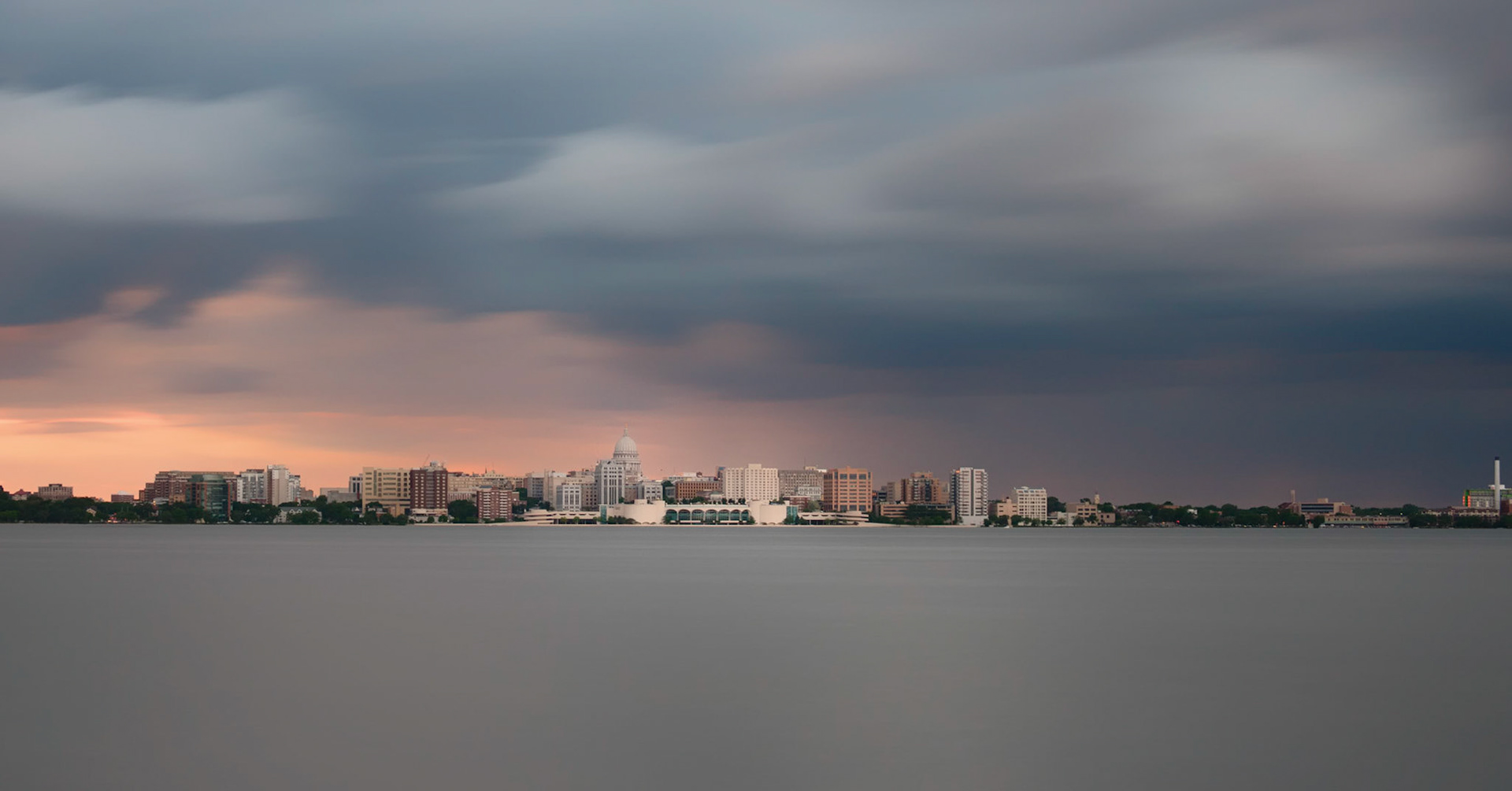 Madison skyline from Esther Beach