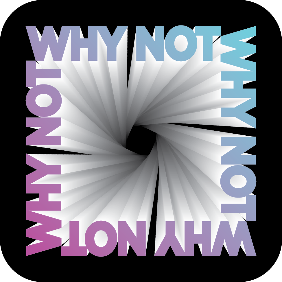 "why not" | typography