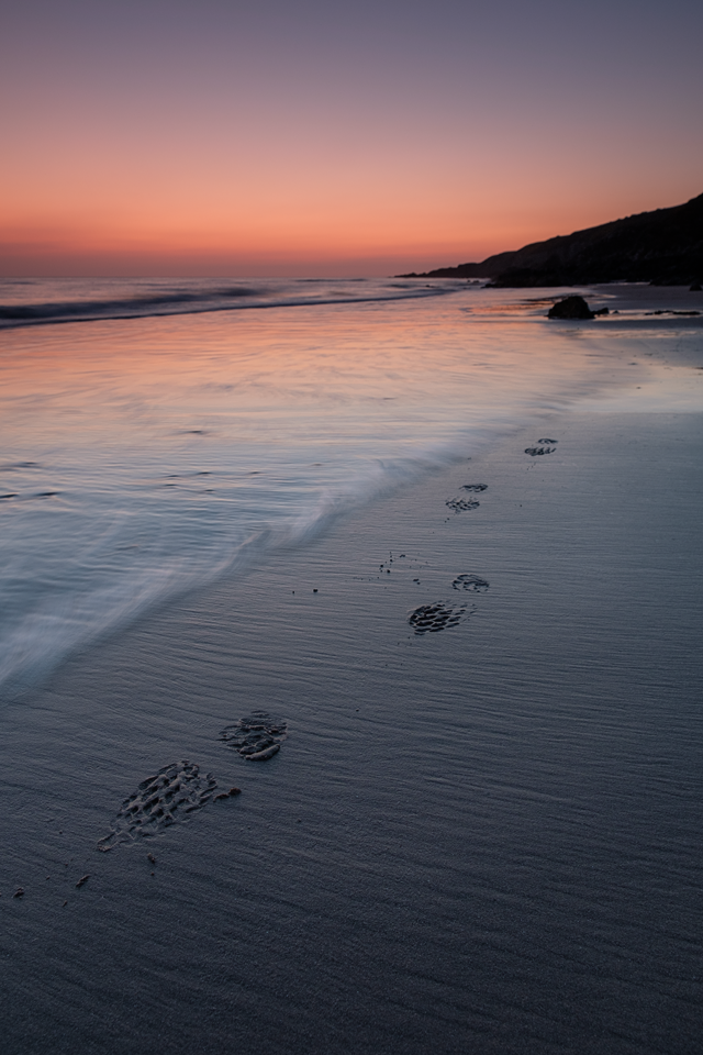 "Take only photographs, leave only footprints." Larbrax Bay, Rhinns of Galloway, 2017.