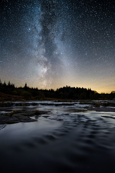 Otter Pools & Milky Way, Galloway Forest Dark Sky Park, 2018.