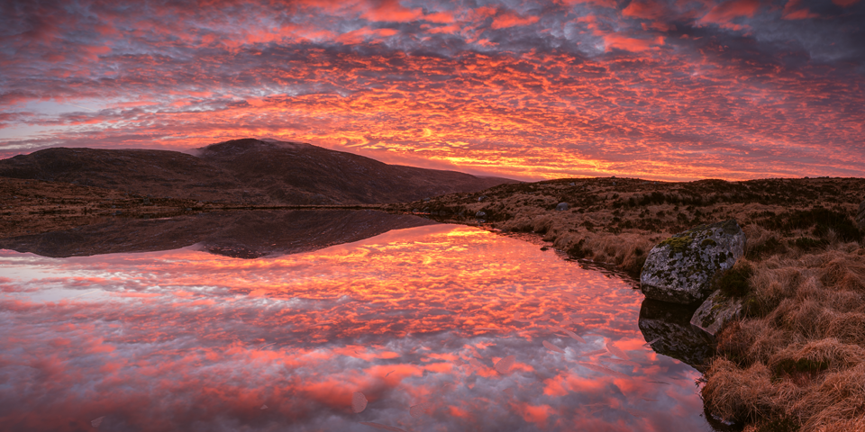 Loch Arron Reflections, Galloway Hills, 2020.