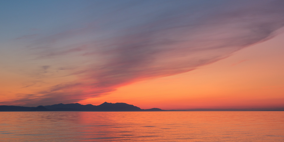 "Arran Afterglow", Ayrshire, 2019.