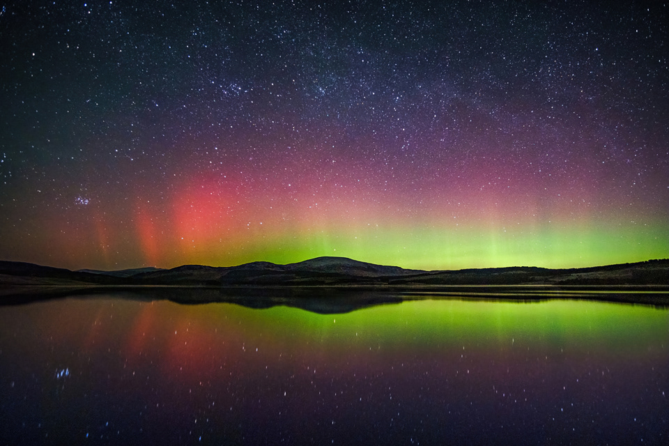 Northern Light, Galloway Forest Dark Sky Park, 2023.