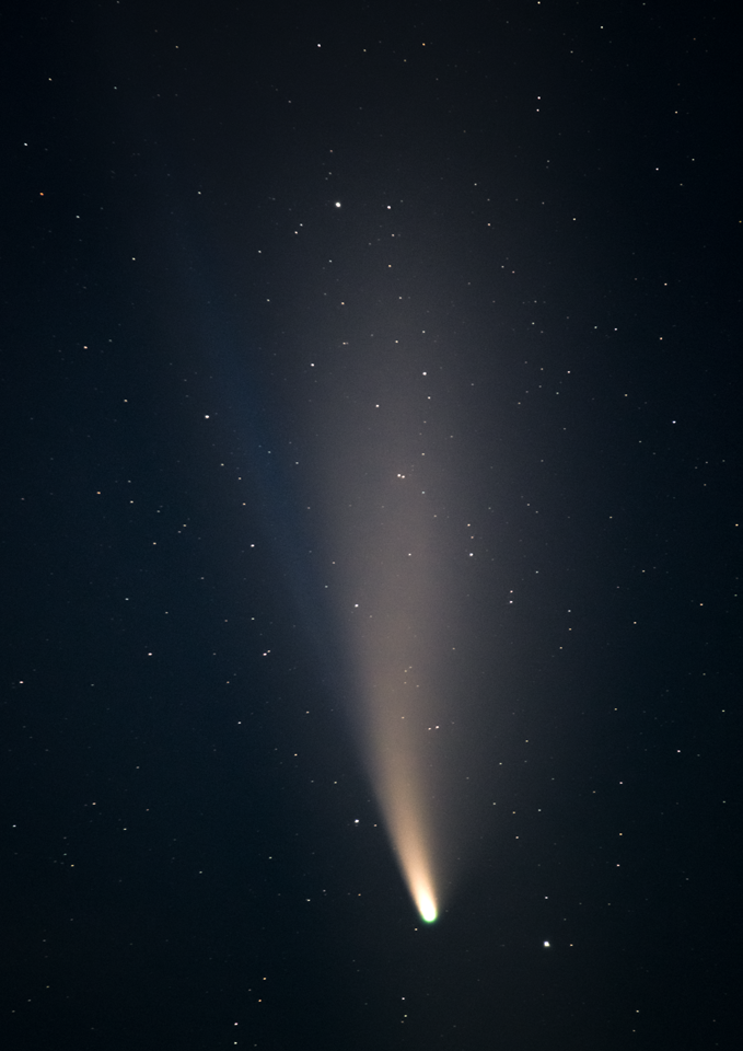 Comet NEOWISE from Rhinns of Galloway, 2020.