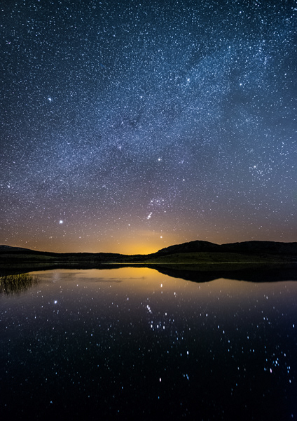 Orion Reflection, Galloway Forest Dark Sky Park, 2018.