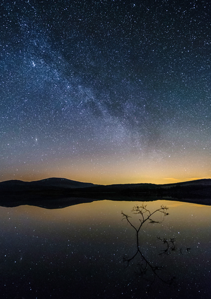 Night Sky Reflections, Galloway Forest Dark Sky Park, 2018.