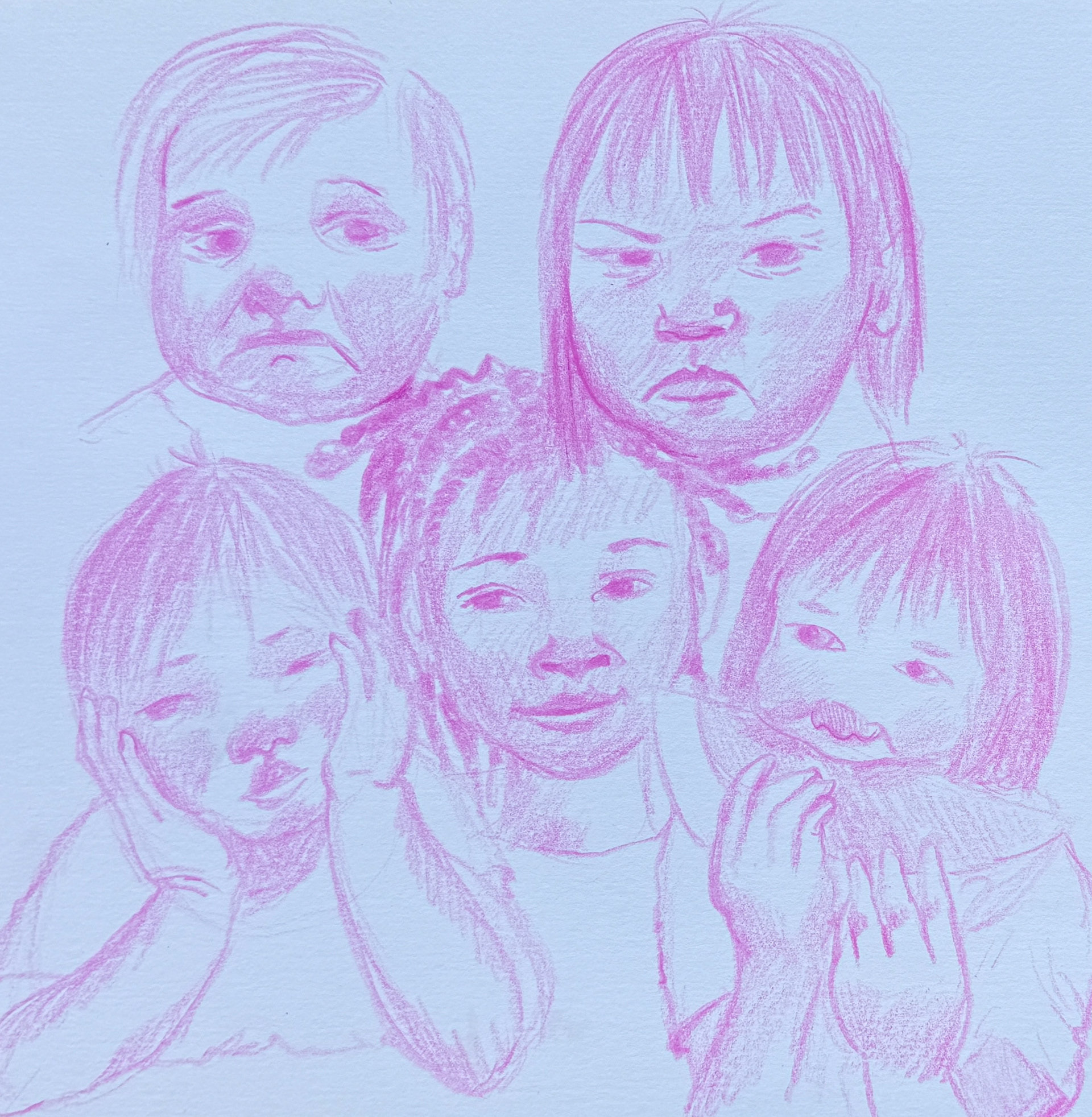 Colored pencil on paper