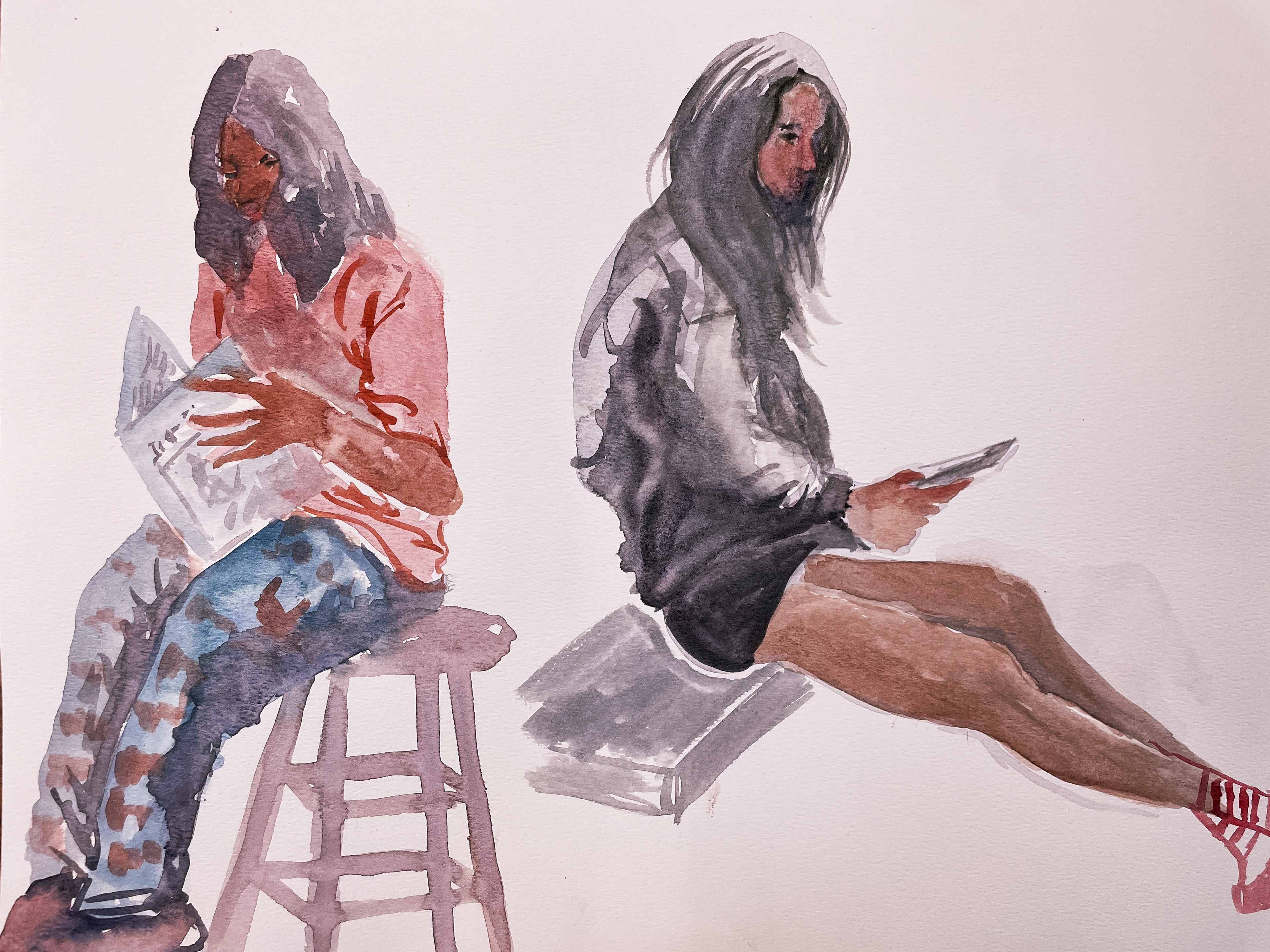 Watercolor on paper