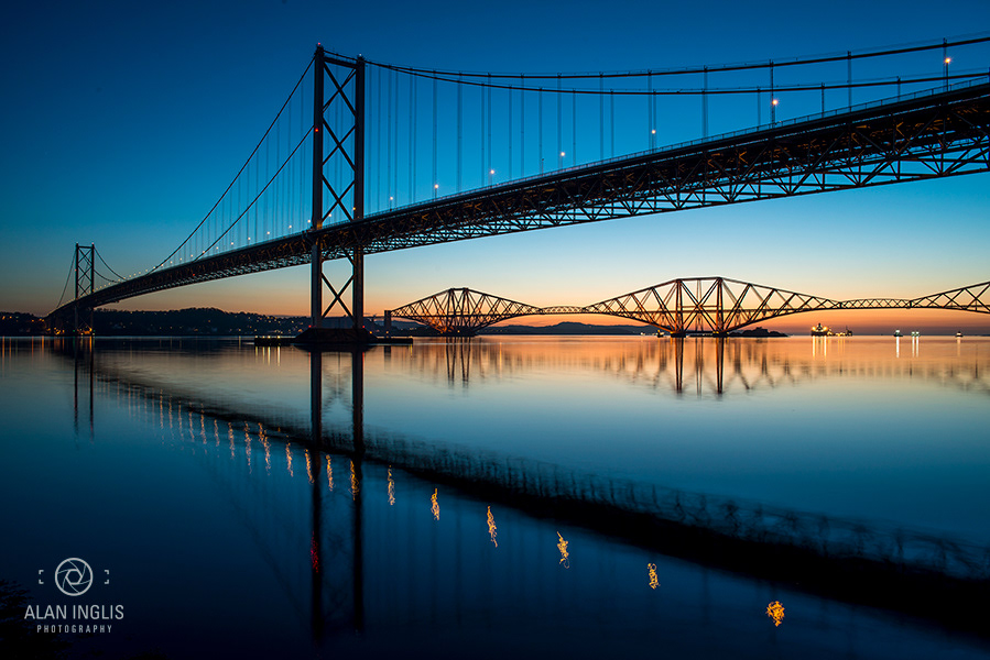 Forth bridges at dawn