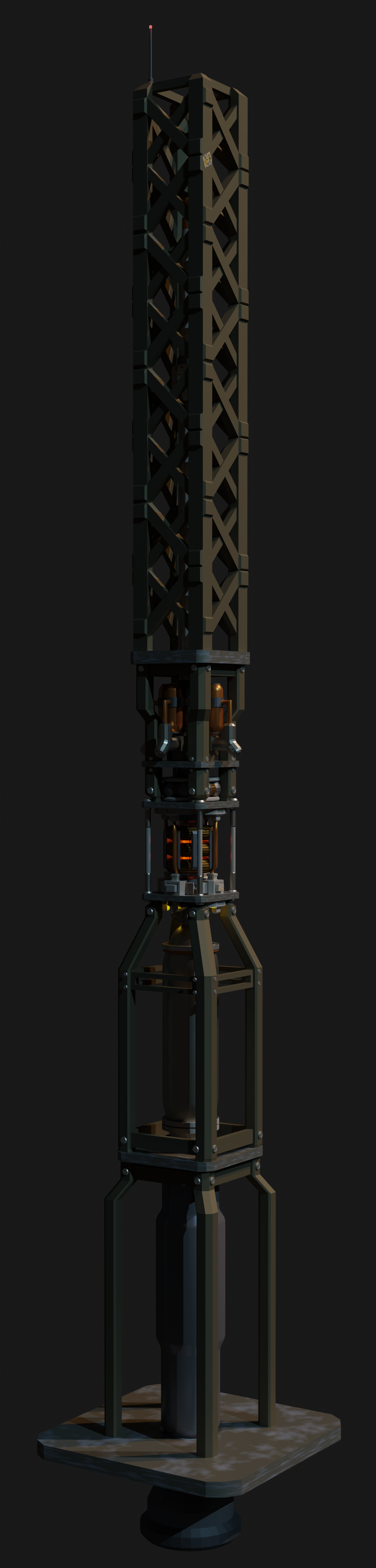 Hokai Refining Tower (Periapsis), Blender, 2021
