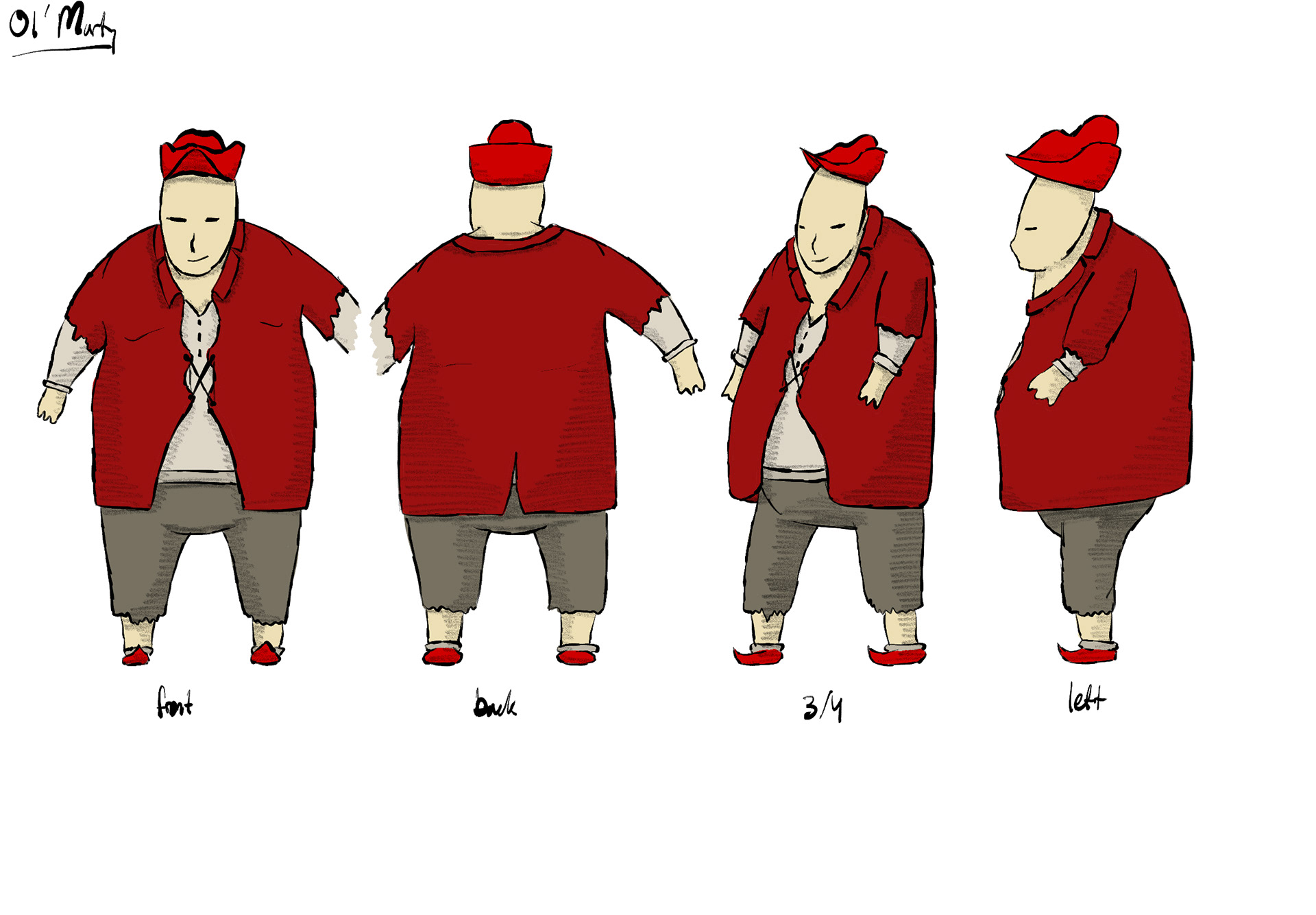 Ol' Marty Character Sheet, 2021