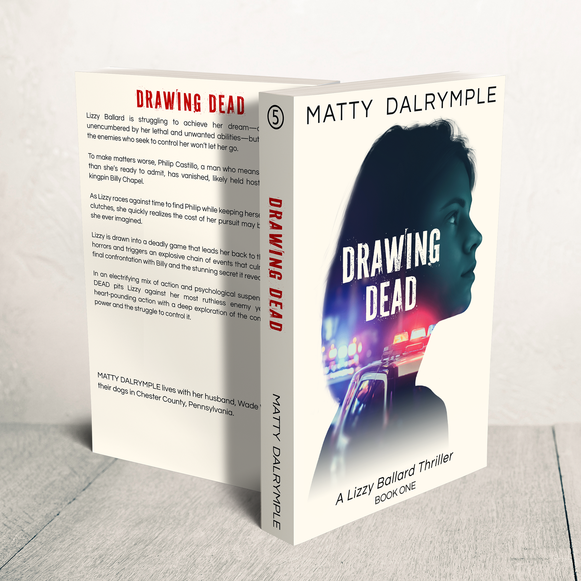 Print cover design for "Drawing Dead" by Matty Dalrymple