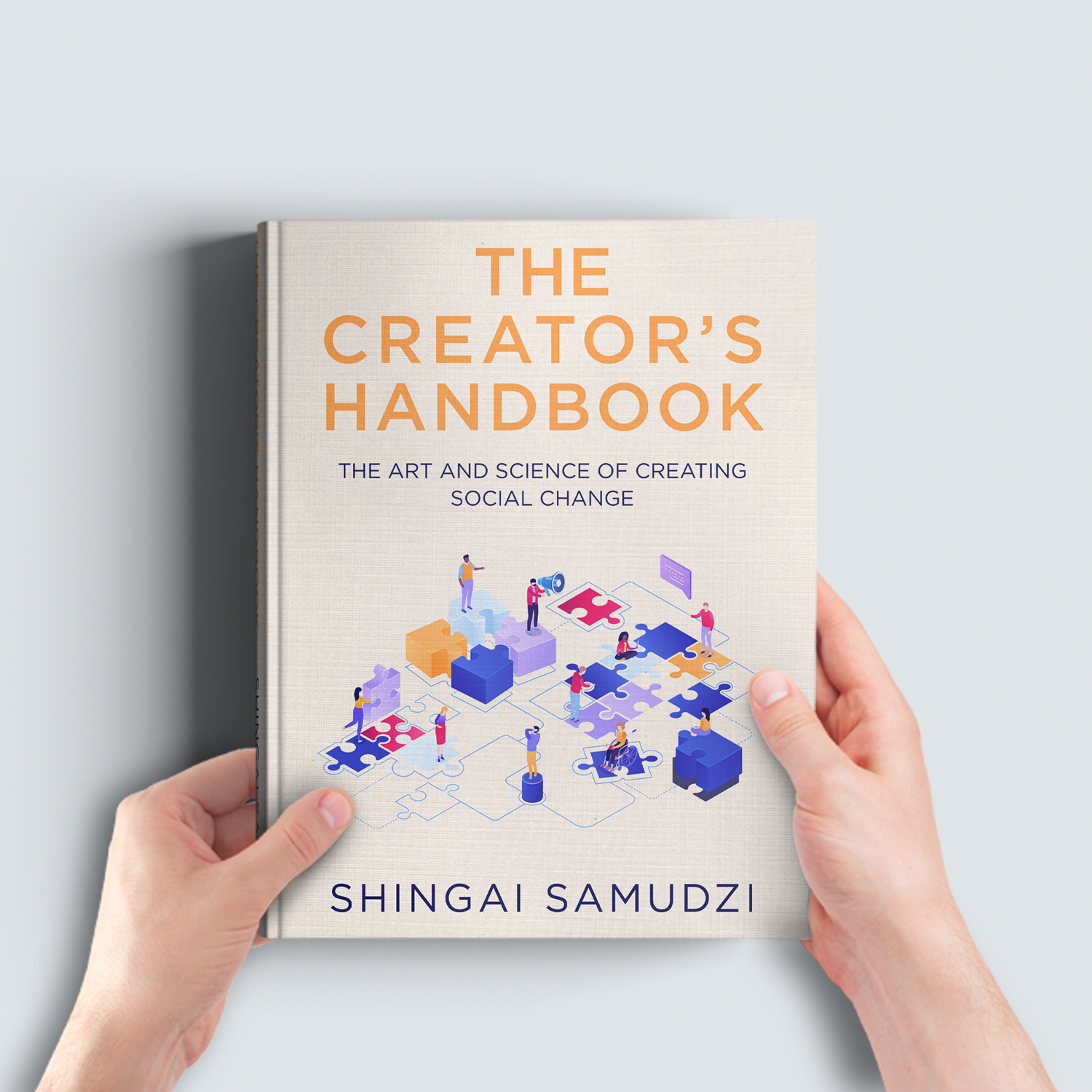 Book cover design for the "The Creator's Handbook" for Shingai Samudzi