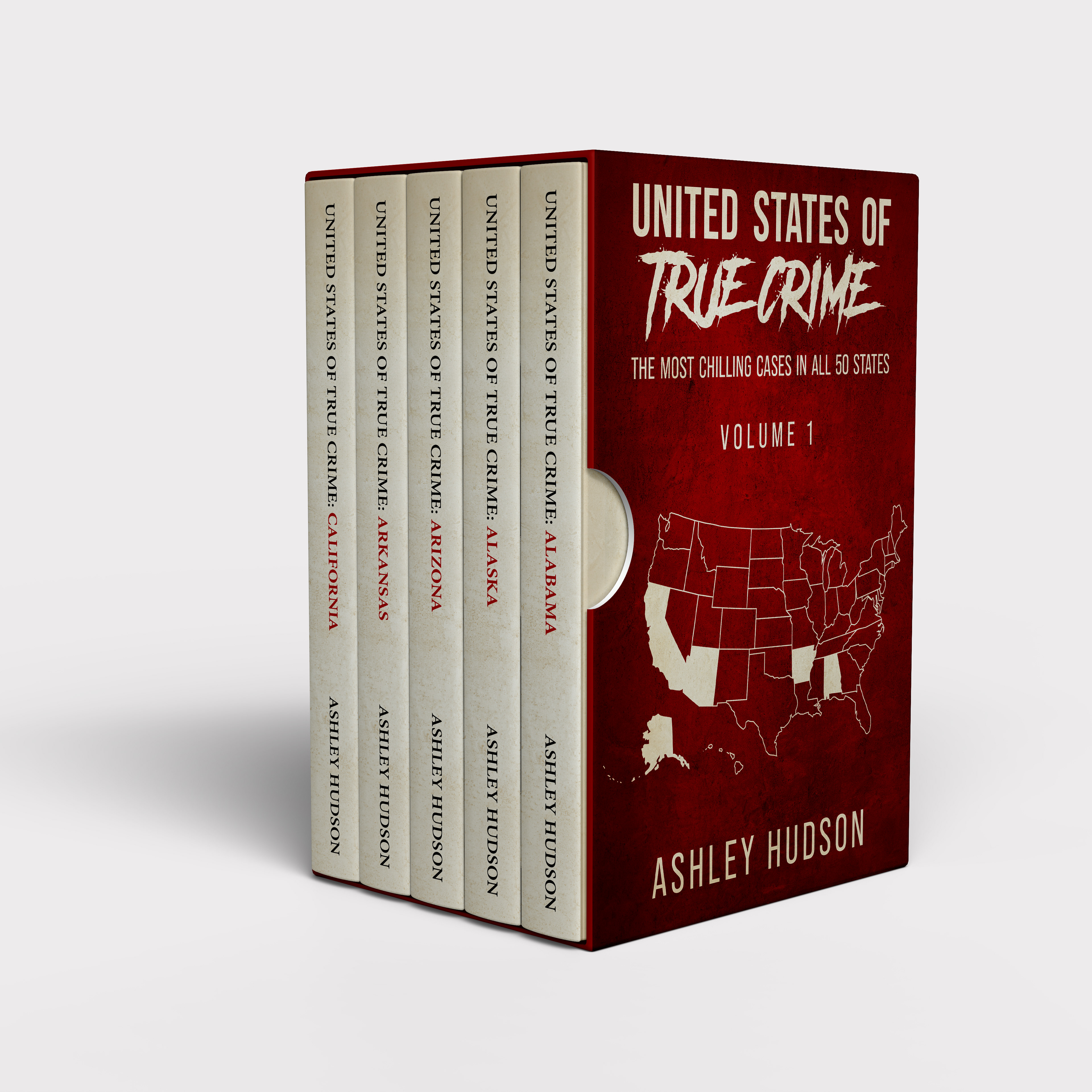 Boxset design for the United States of True Crime series by Ashley Hudson