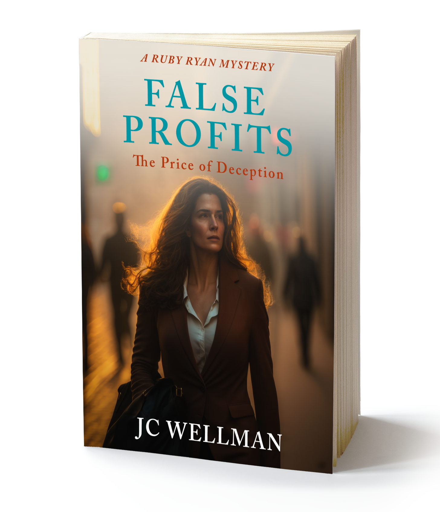 Book cover design for "False Profits" by JC Wellman