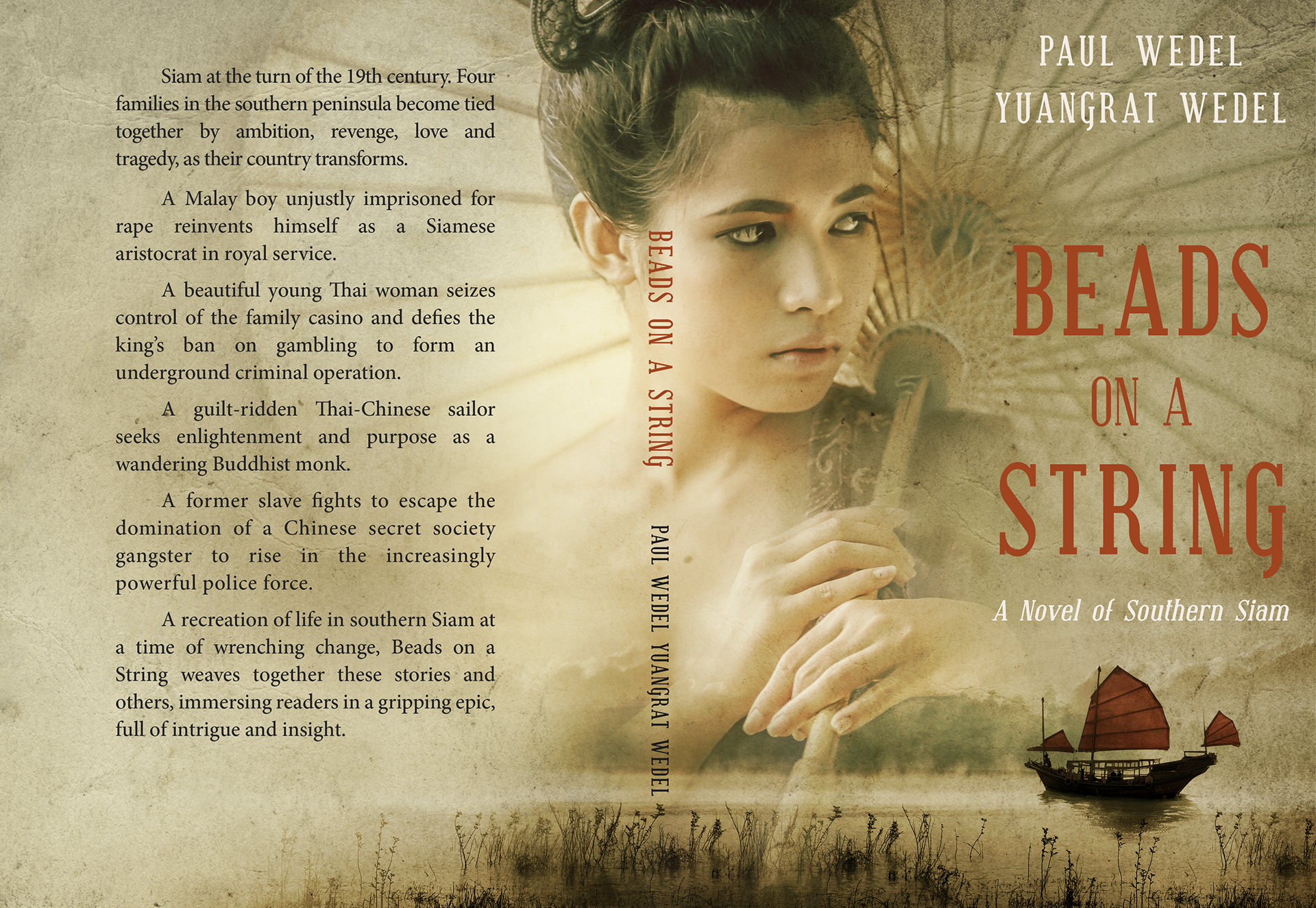 Book cover design for "Beads on a String"