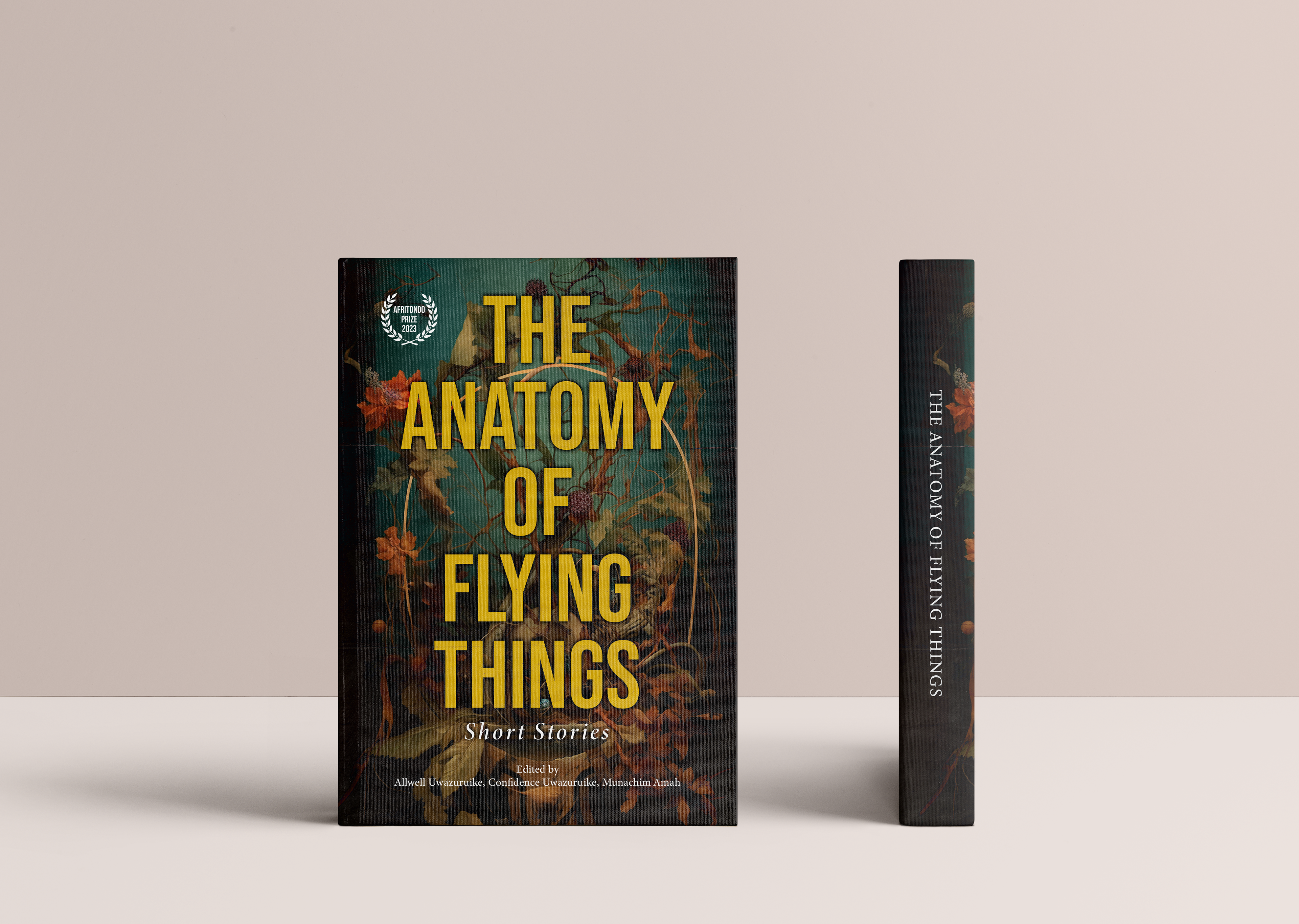 Cover design for a collection of short stories "The Anatomy of Flying Things"