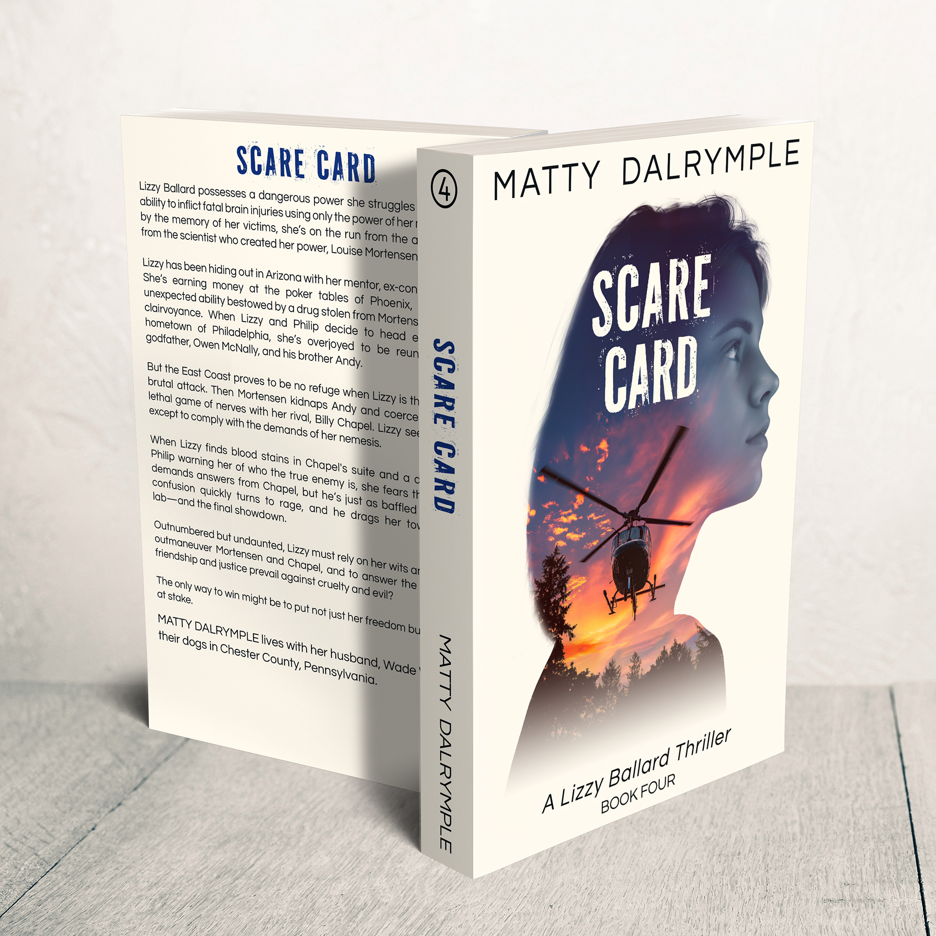 Print cover design for "Scare Card" by Matty Dalrymple