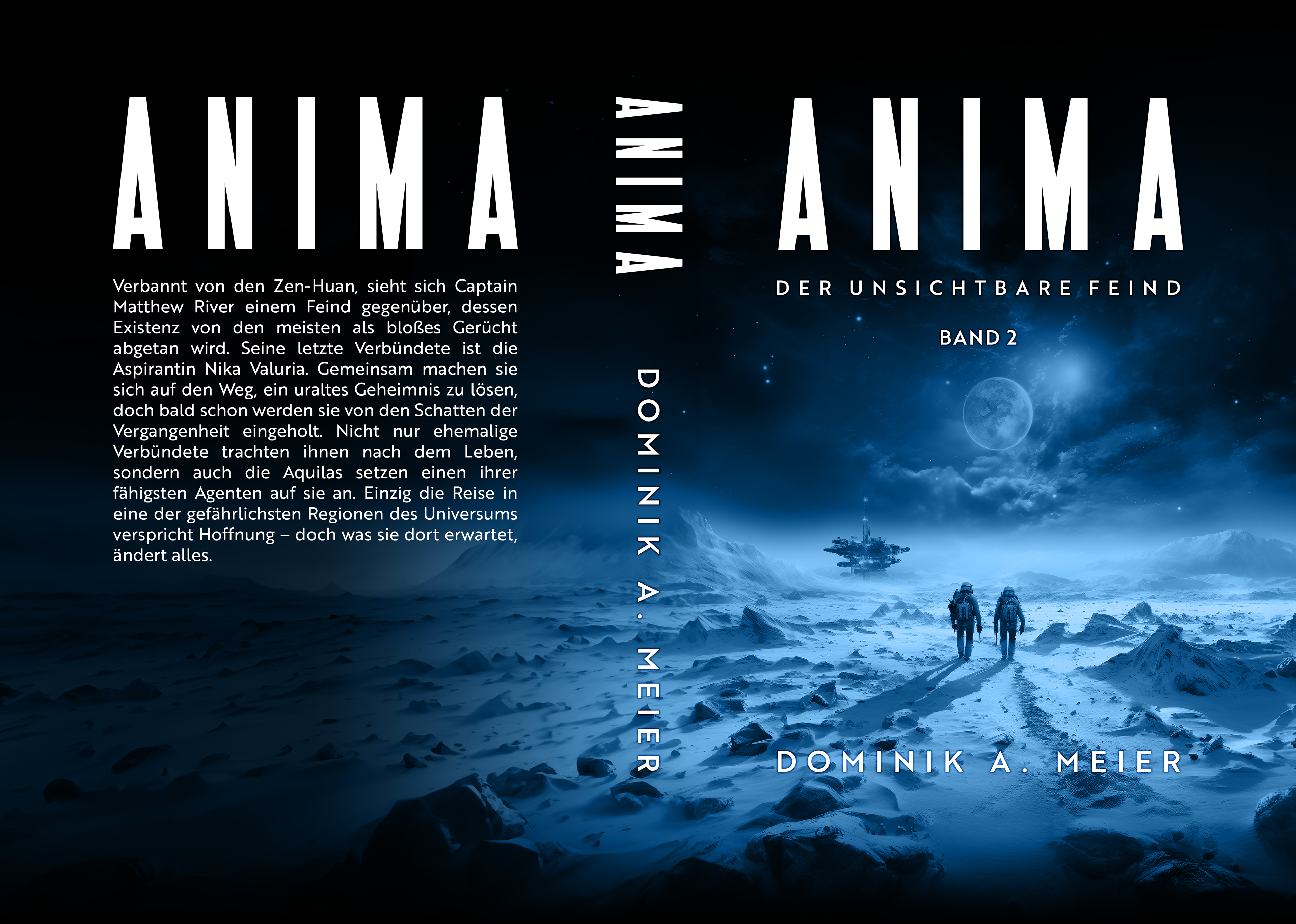 Full print spread design for the Anima Book 2 by Dominik A Meier