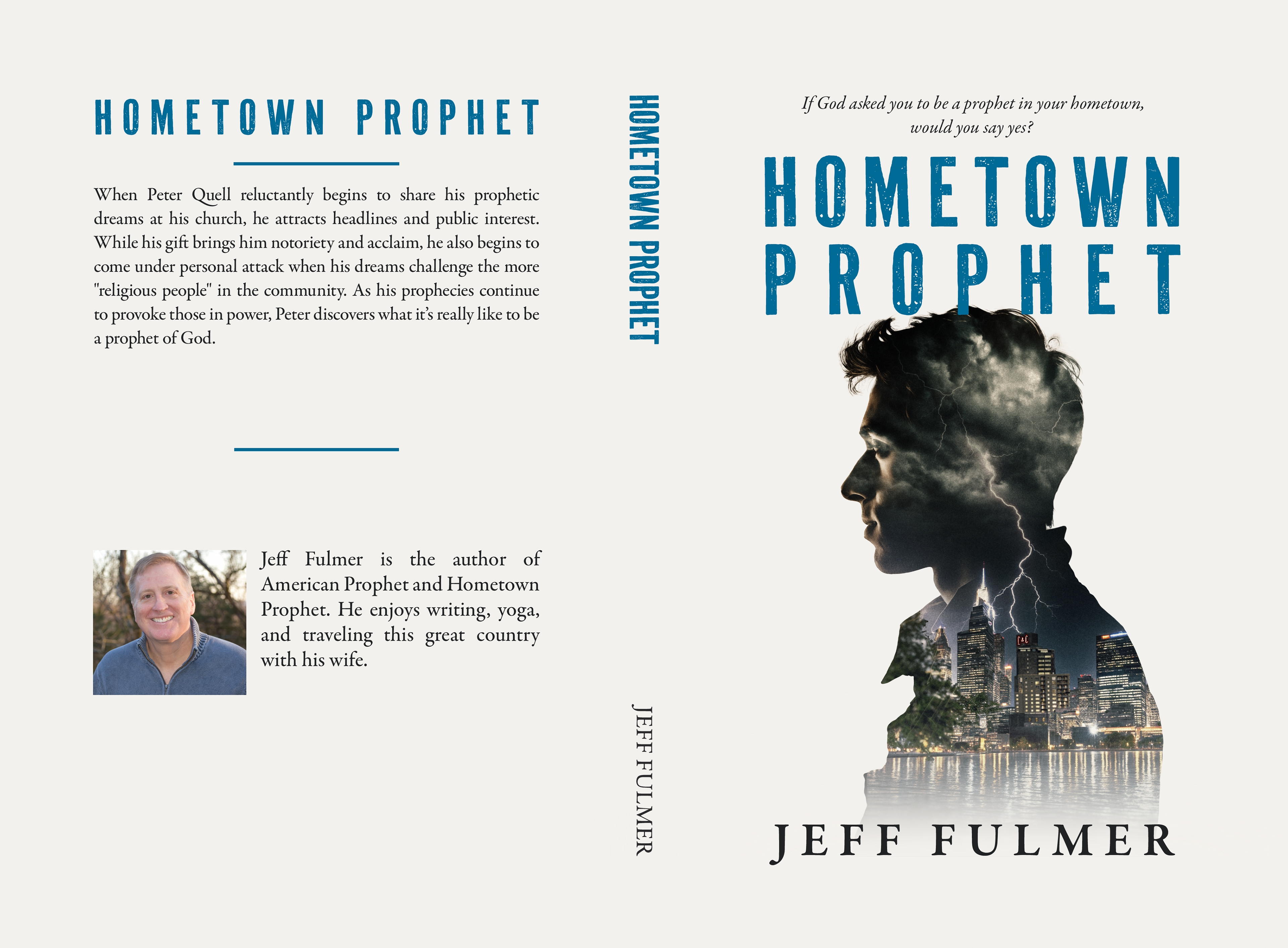 Full print spread for Hometown Prophet by Jeff Fulmer.