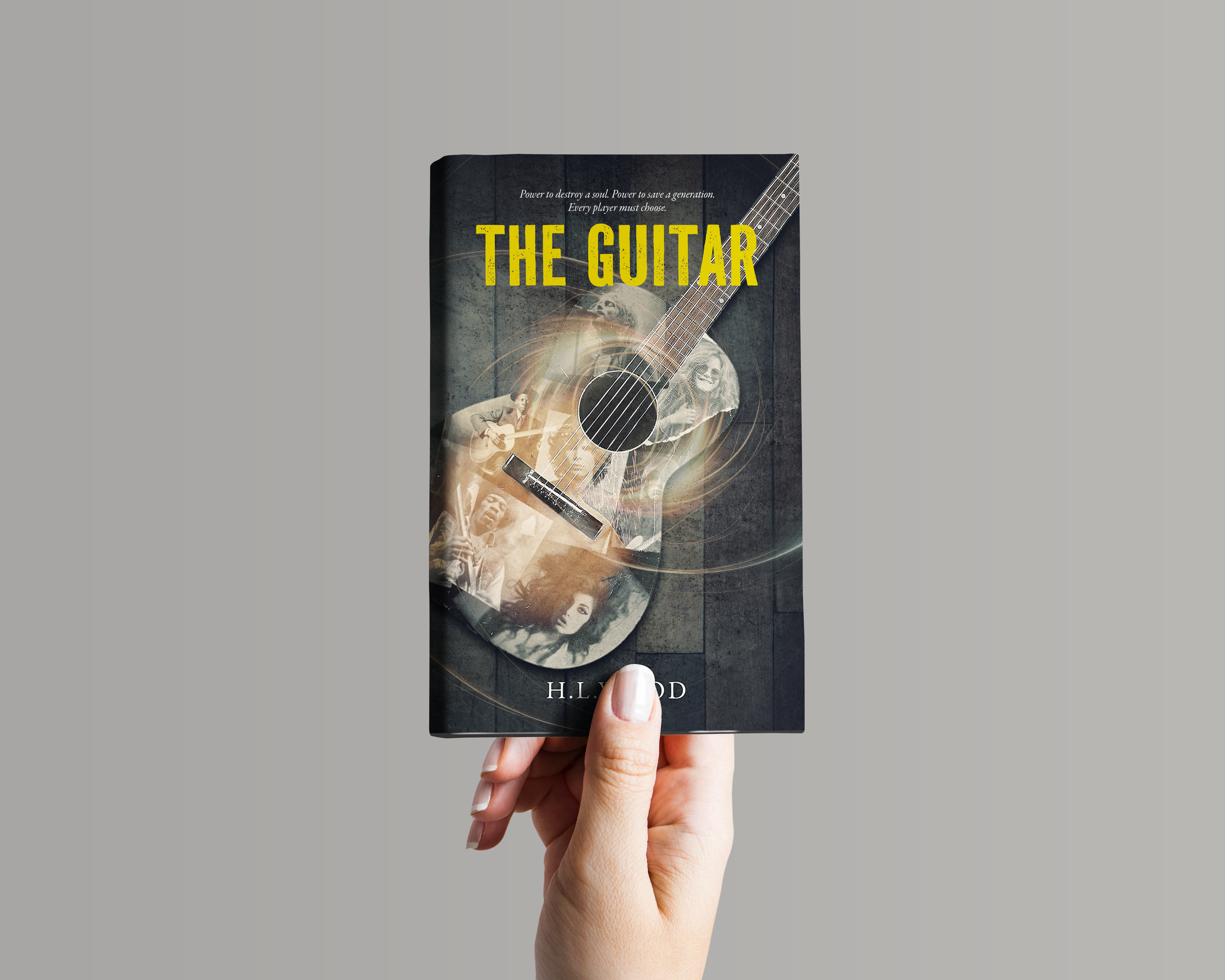 Book cover design for The Guitar by H.L. Wood