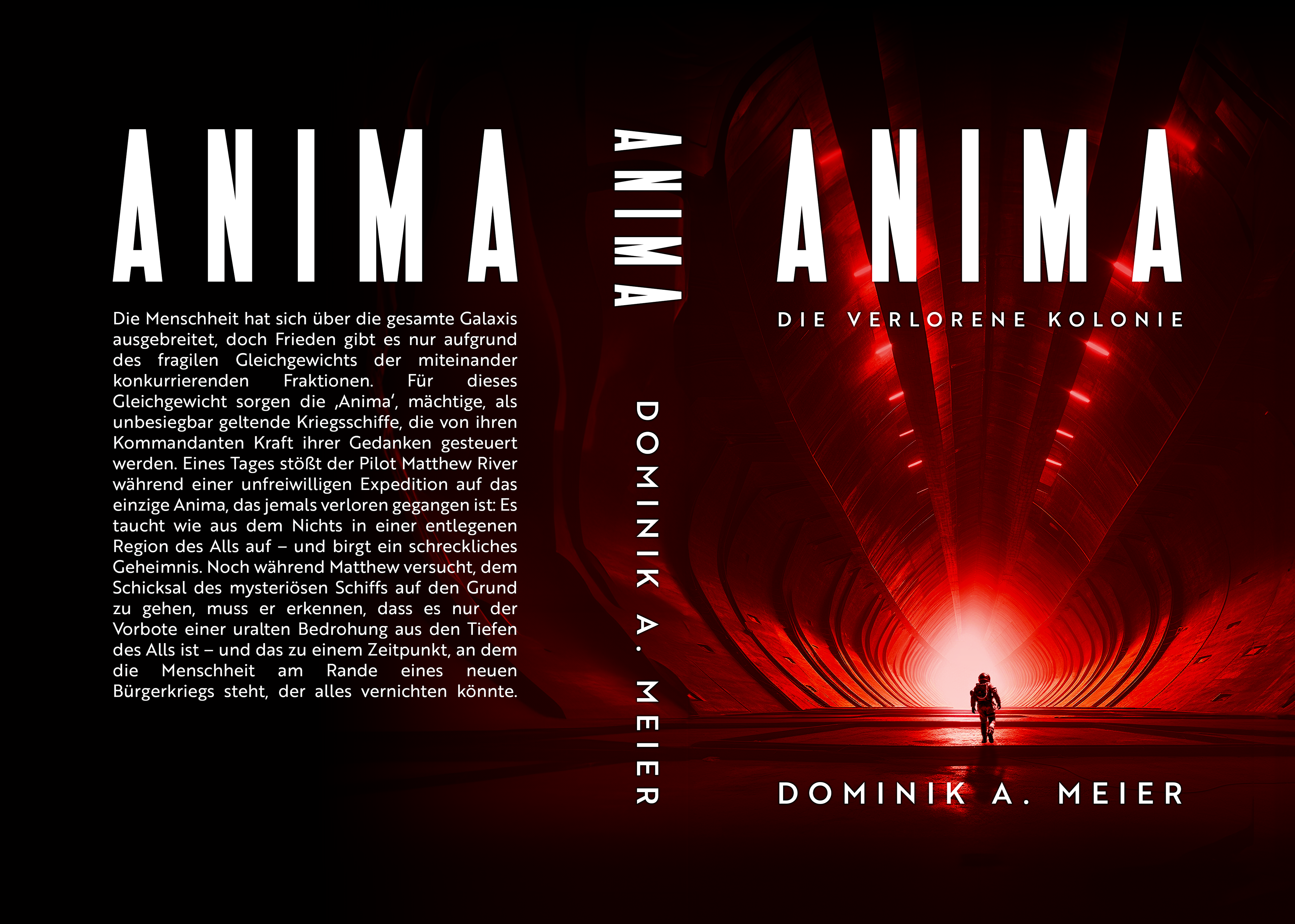 Full print spread design for the Anima Book 1 by Dominik A Meier