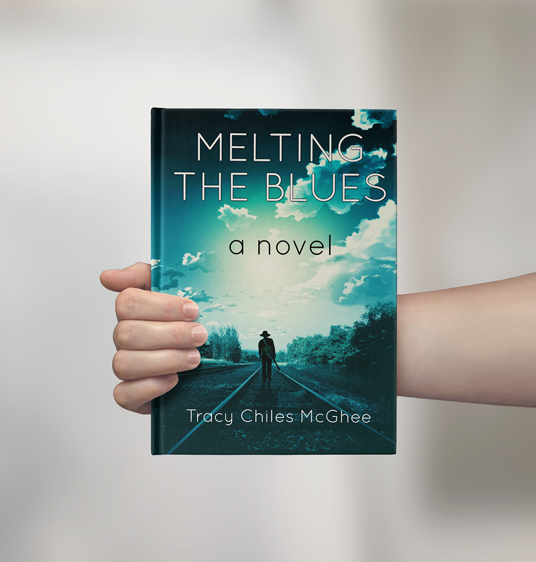 Cover design for "Melting The Blues" by Tracy Chiles McGhee