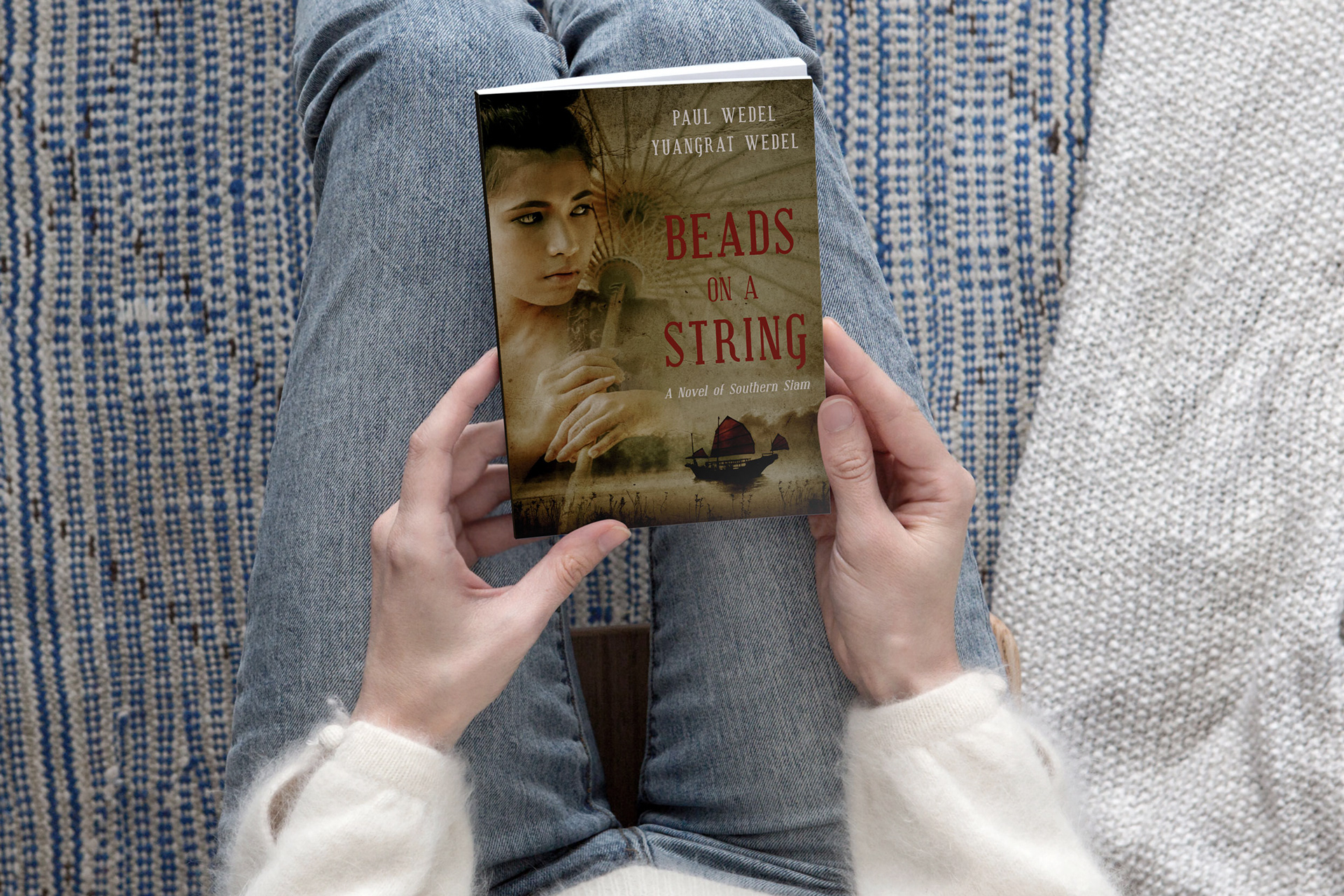 Book cover design for "Beads on a String"