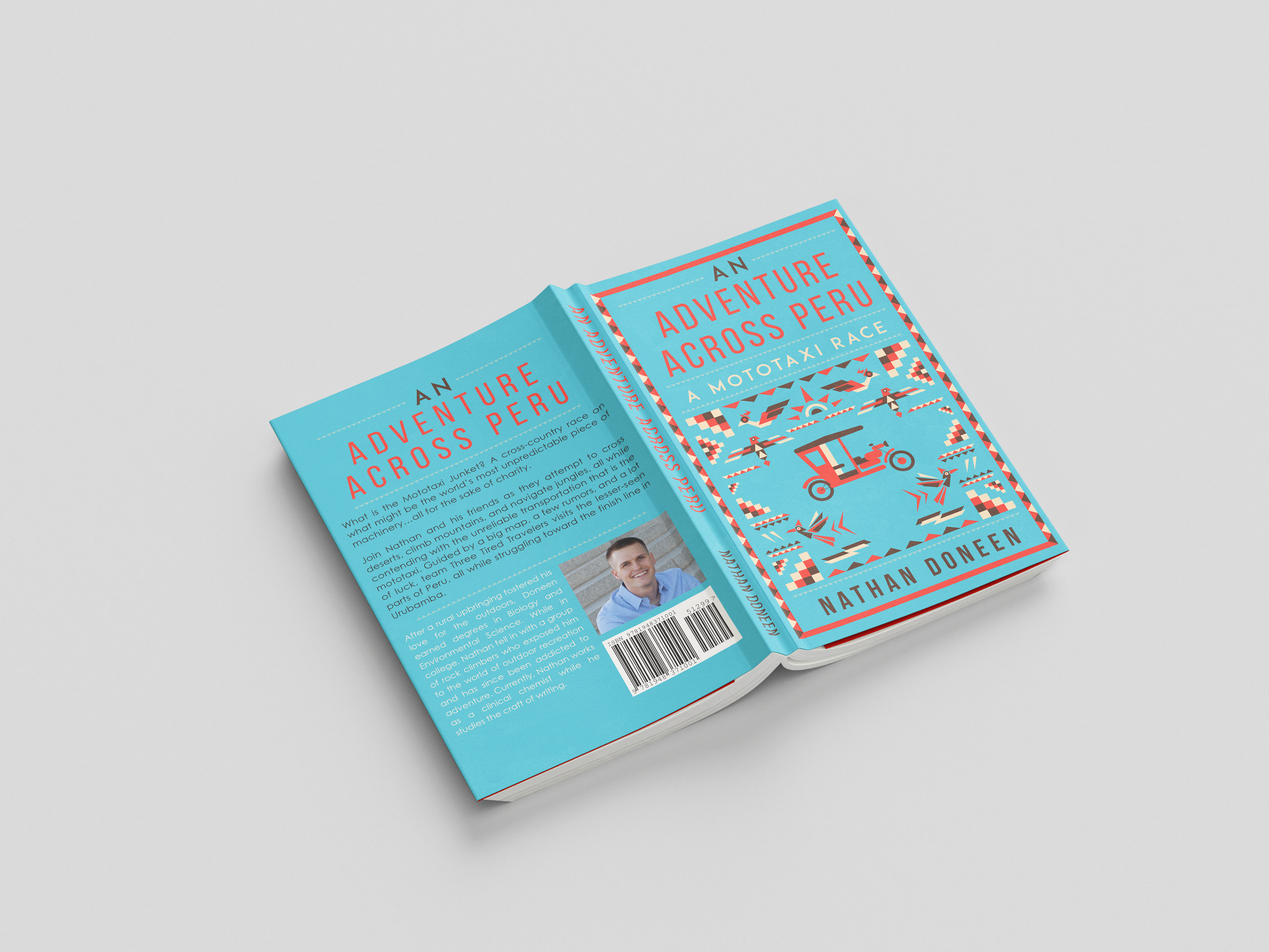 Book cover design for "An Adventure Across Peru" by Nathan Doneen