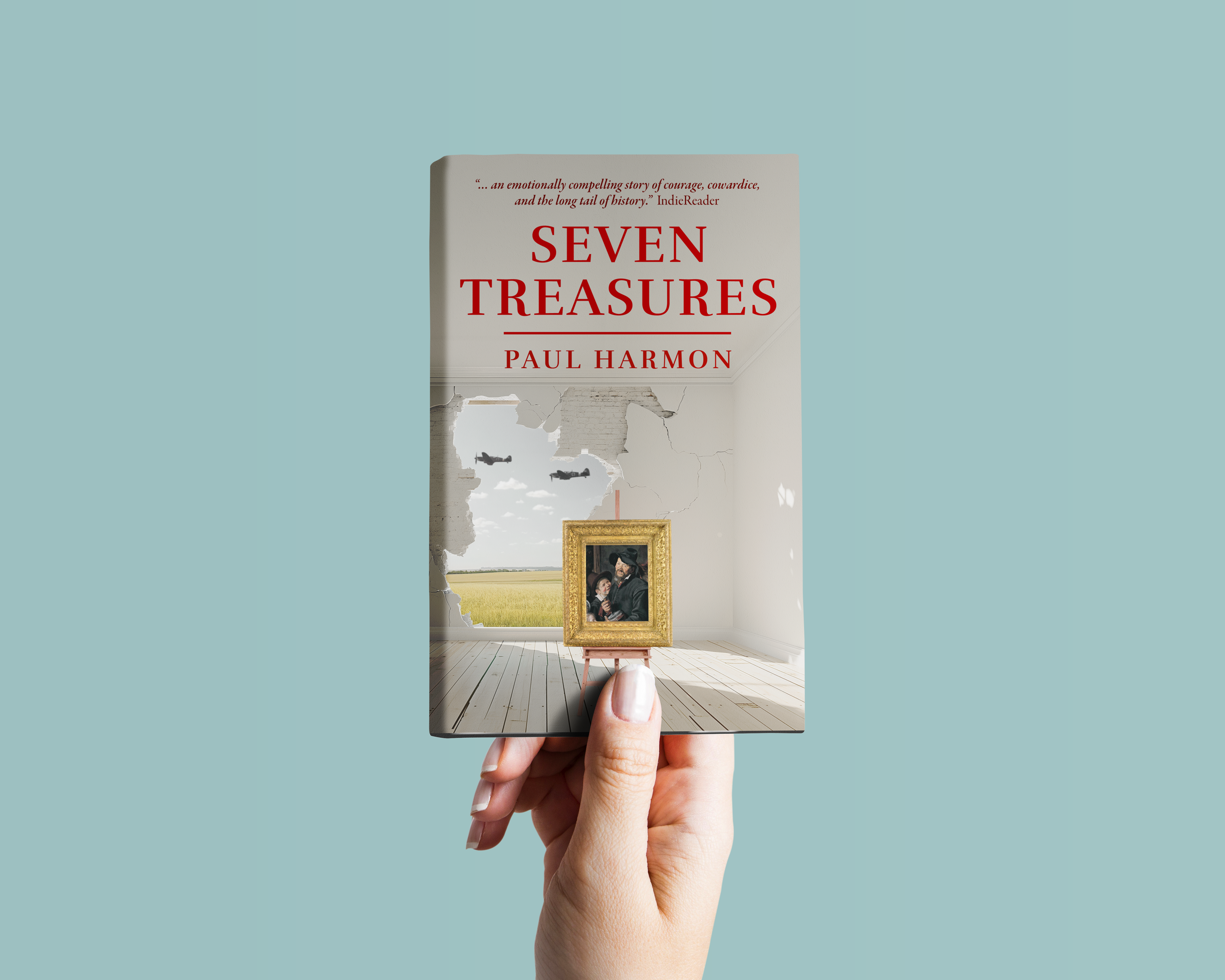 Alternate book cover design for "Seven Treasures" by Paul Harmon