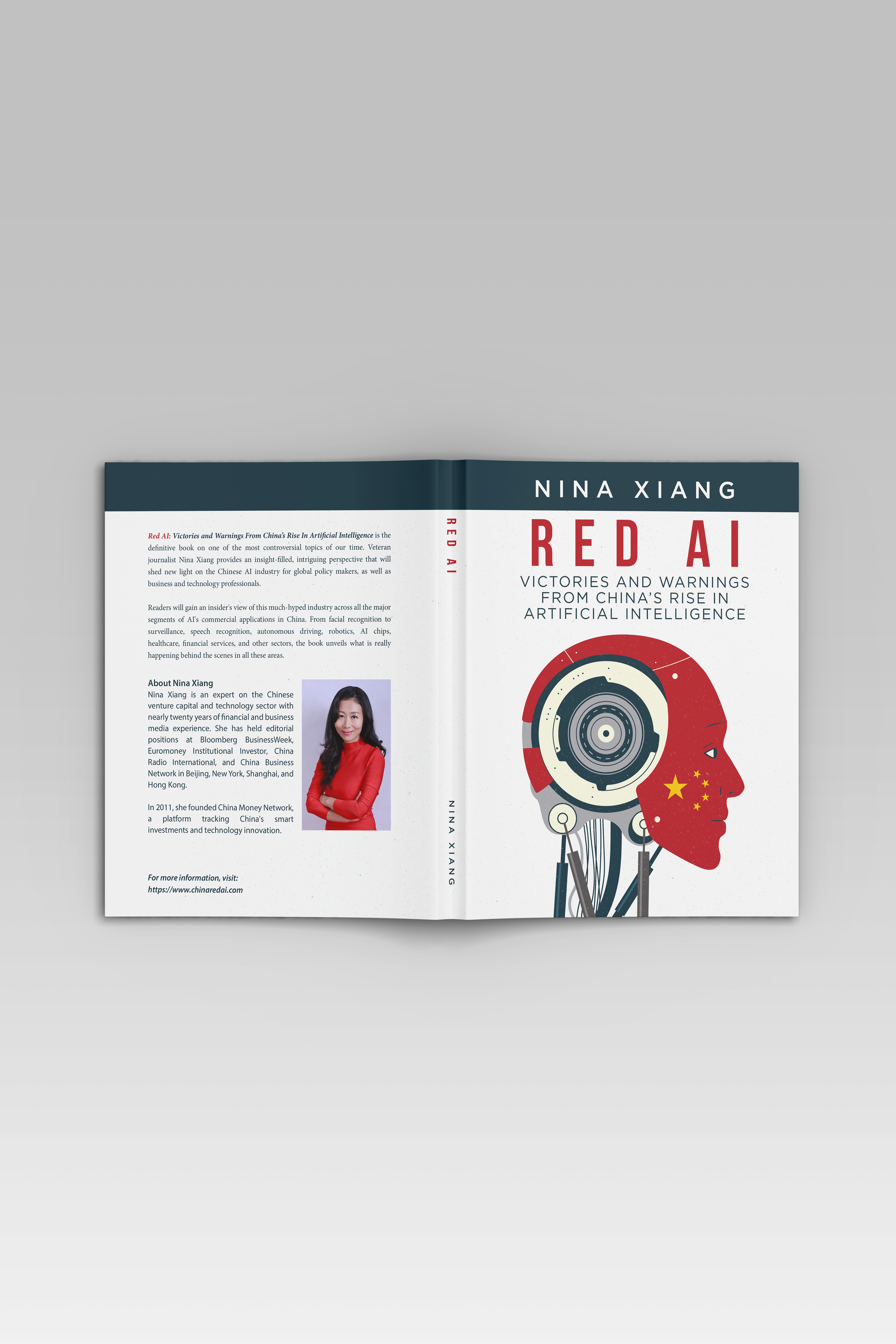 Cover design for the English language version of "Red AI" by Nina Xiang