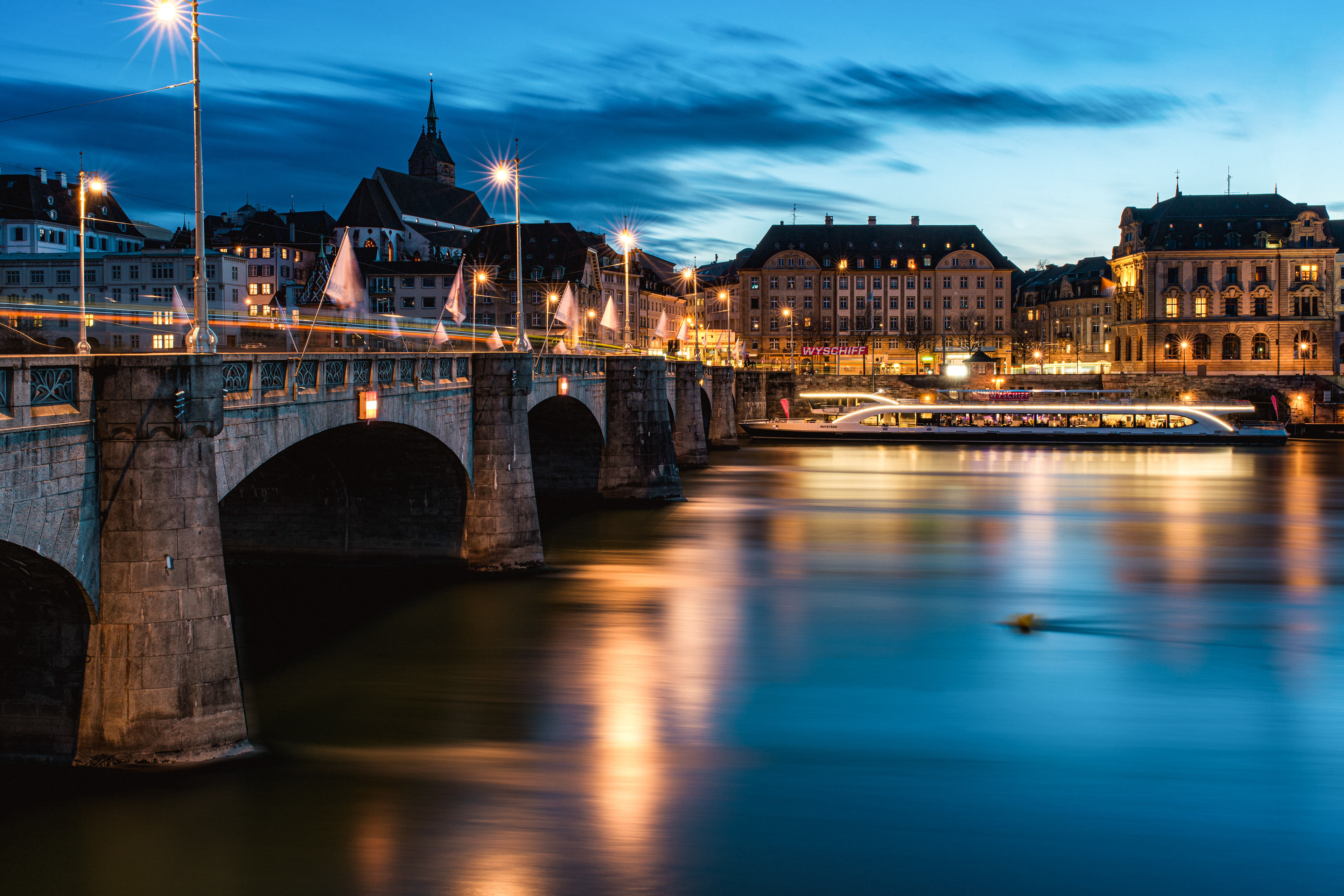 Die Mittelbrücke in Basel