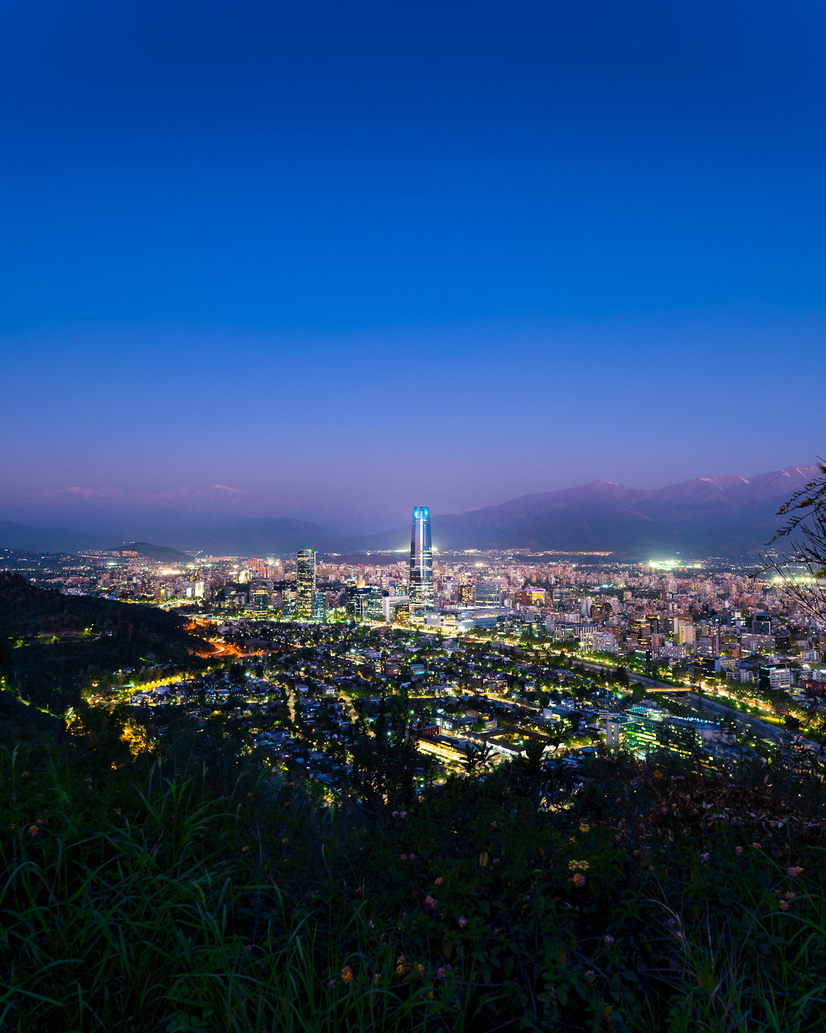 Santiago de Chile at Night