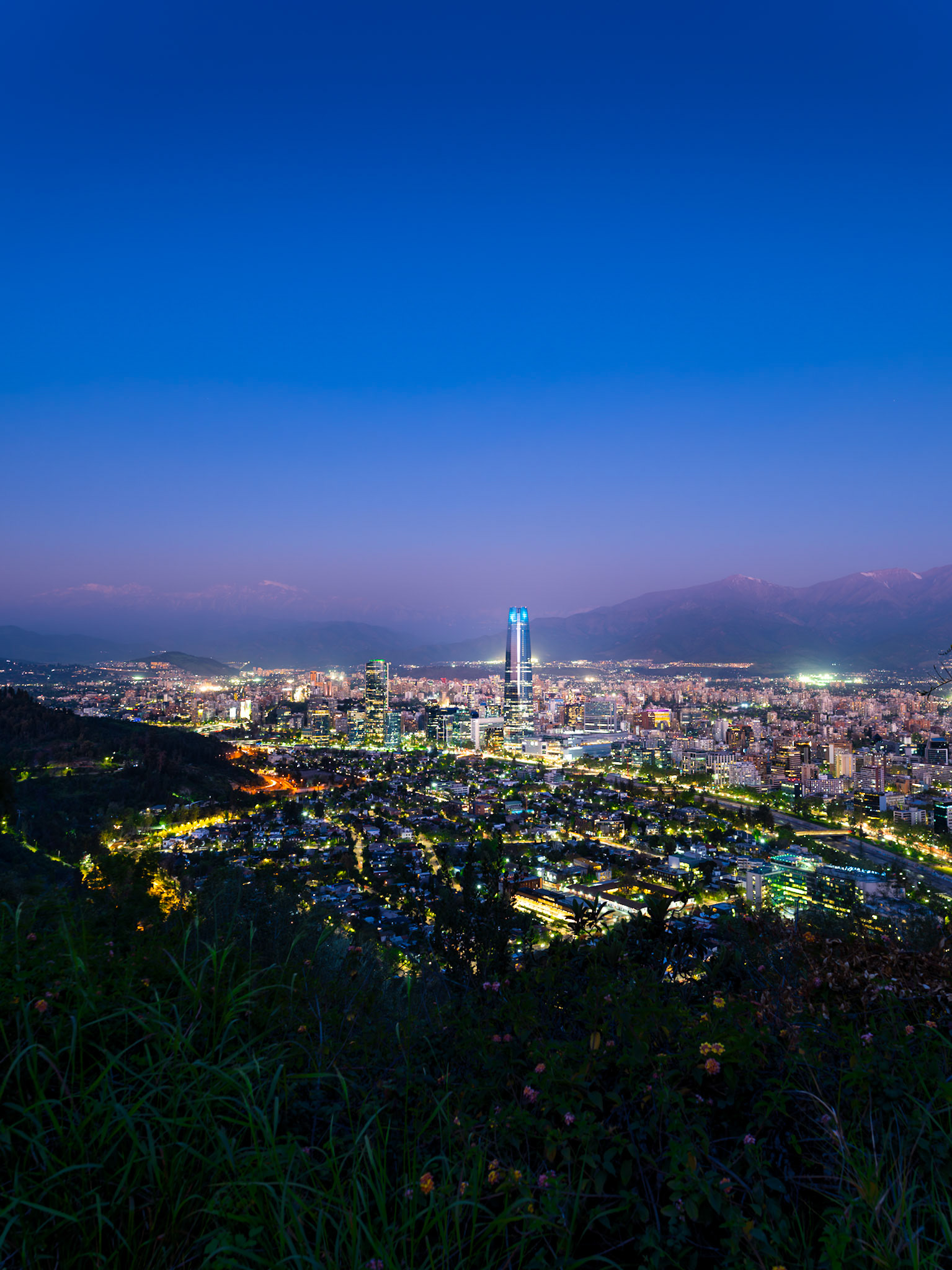 Santiago de Chile at Night