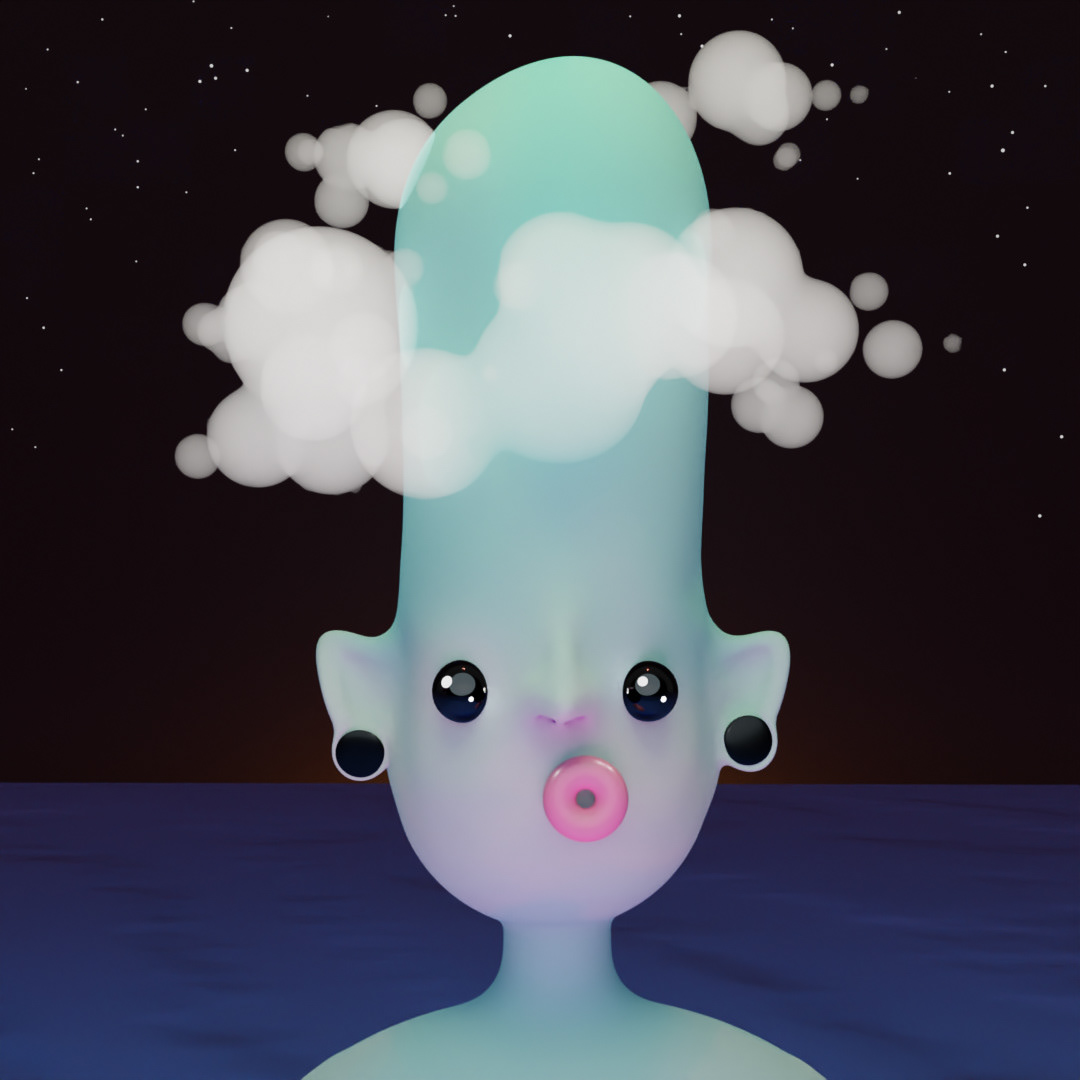 Tall Head 06 - Night