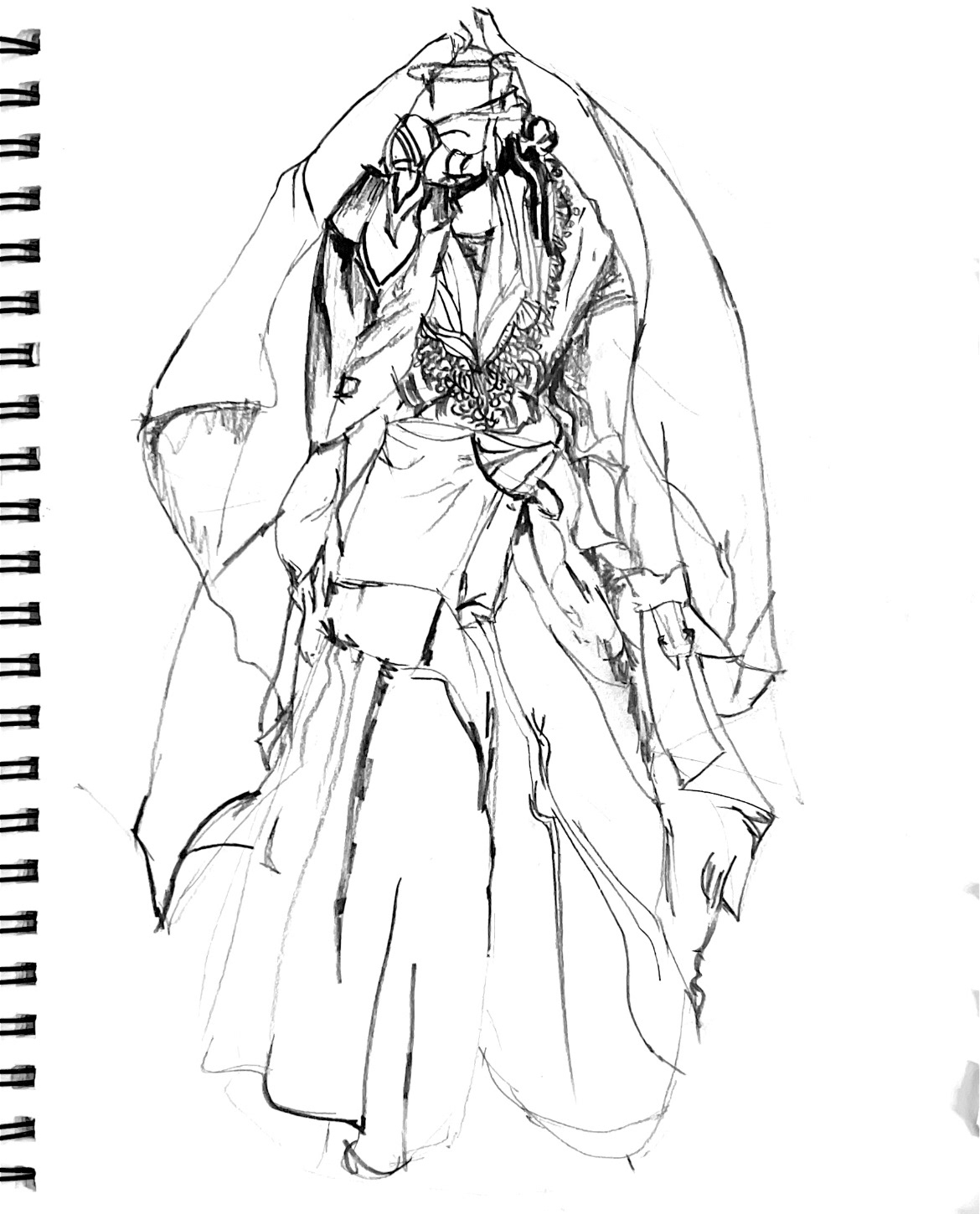 Sketch with graphite and charcoal, 2024