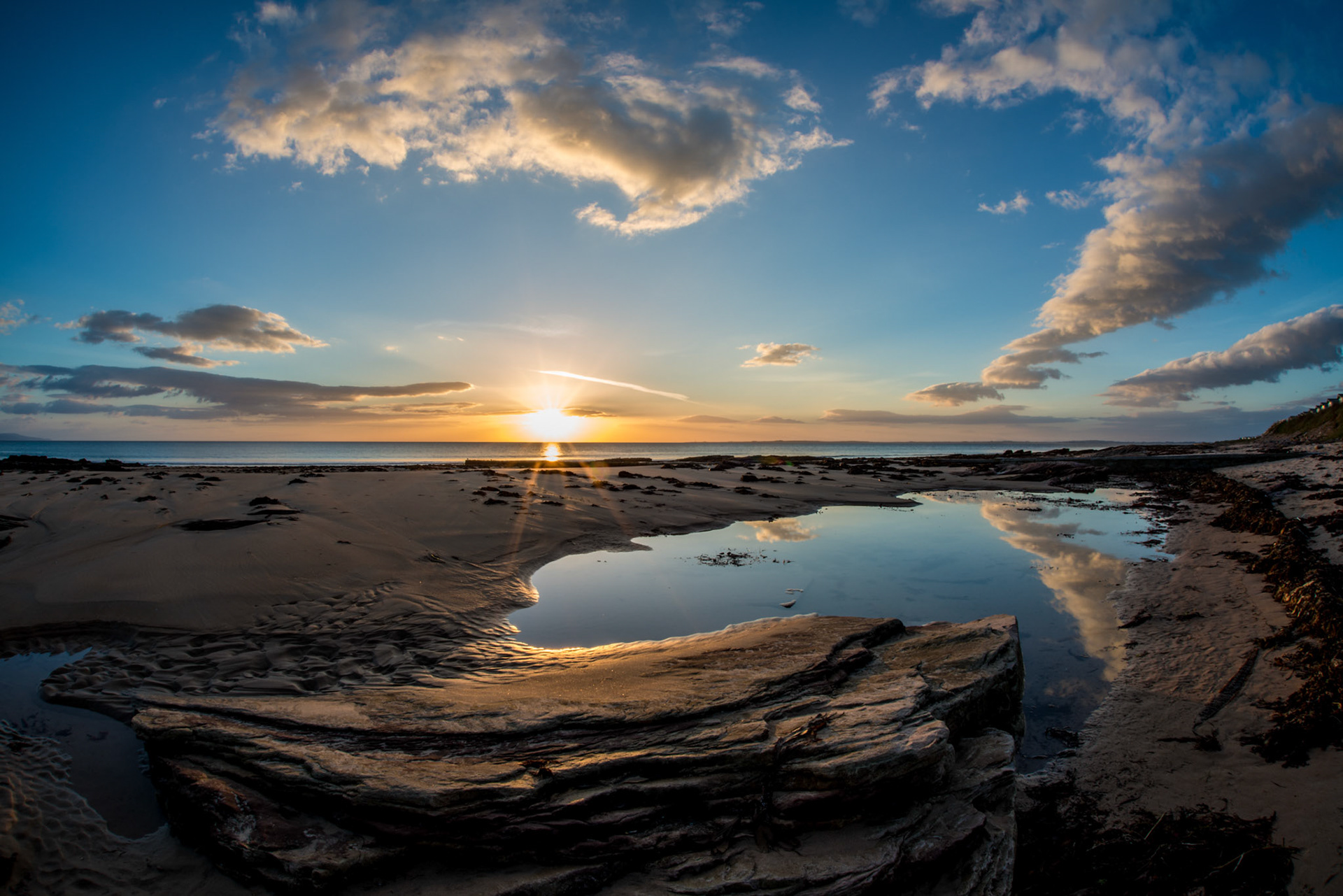 Embo Beach at sunrise.